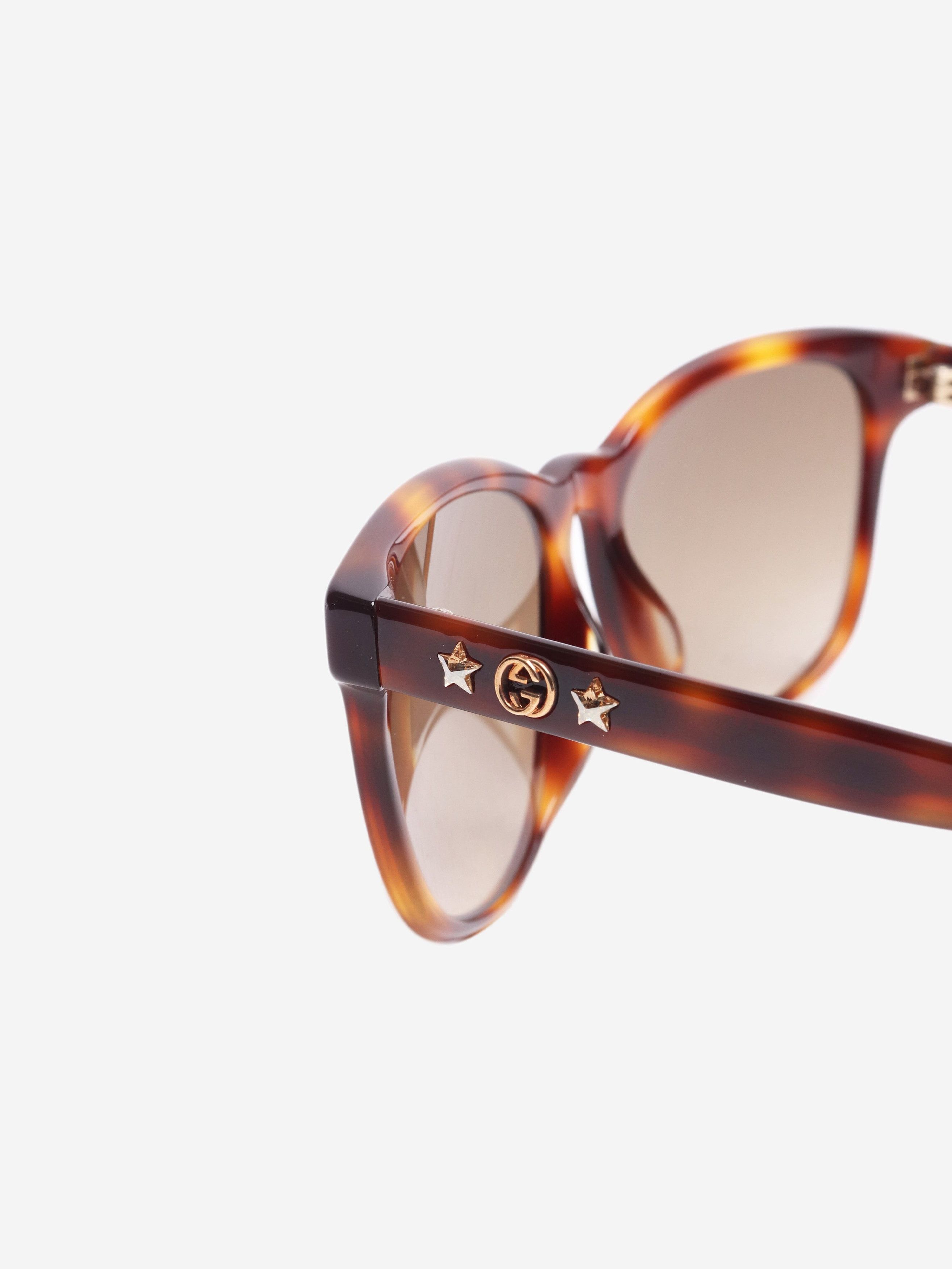 Gucci Brown tortoise shell sunglasses Size ONE SIZE - 5 Thumbnail