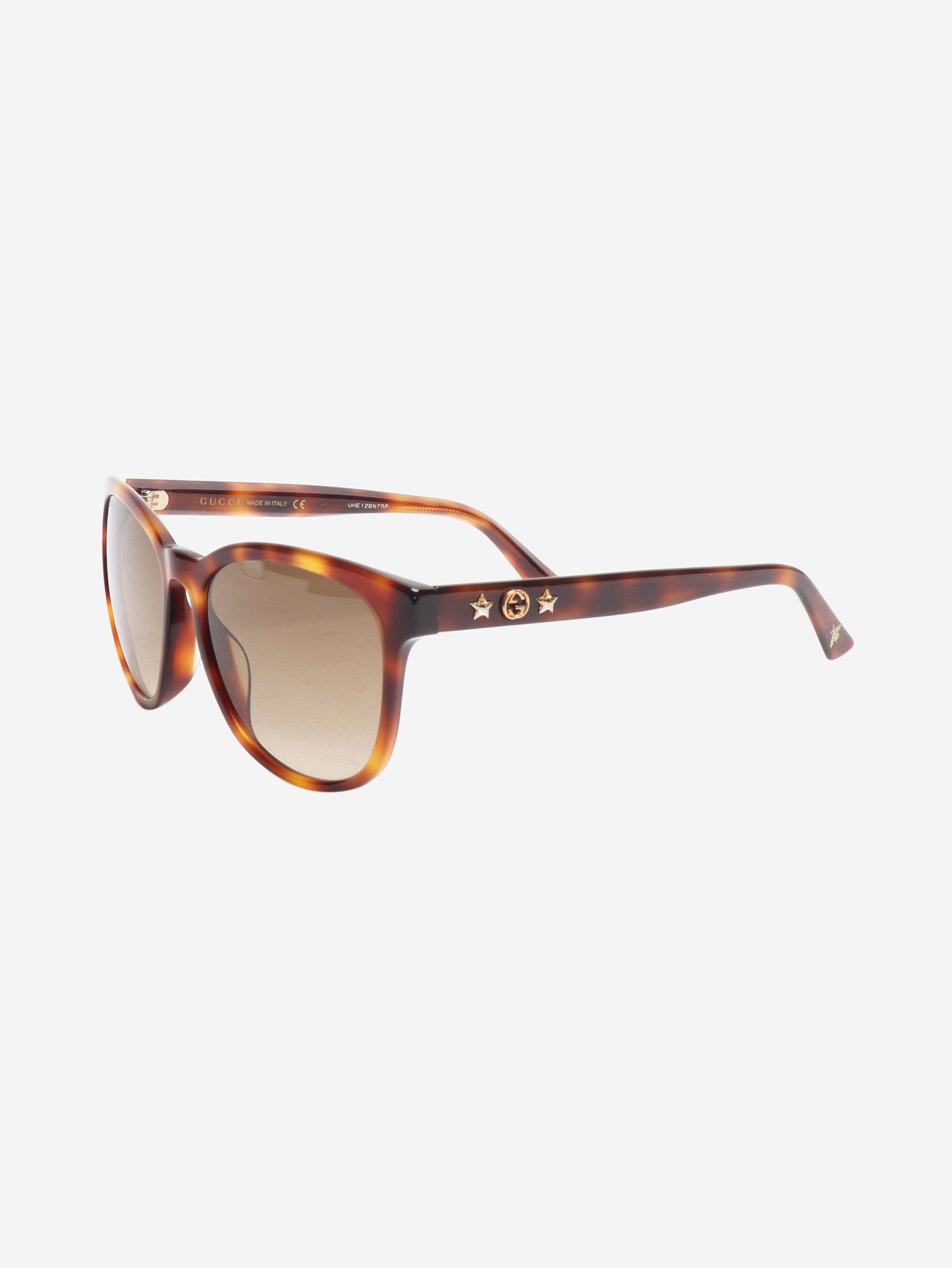 Gucci Brown tortoise shell sunglasses Size ONE SIZE - 2 Thumbnail