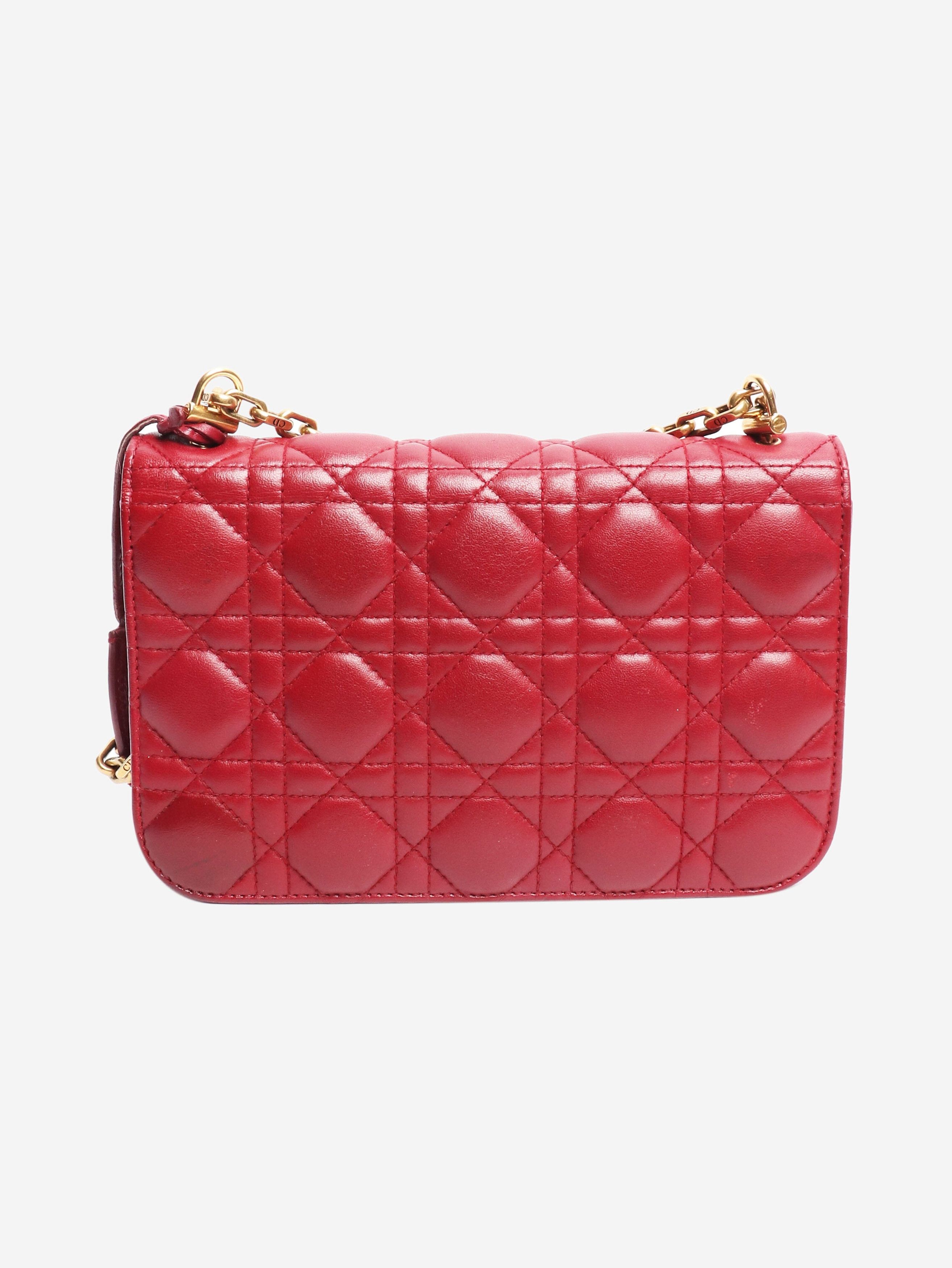 Dior Burgundy New Rock Cannage-quilted bag Size ONE SIZE - 3 Thumbnail