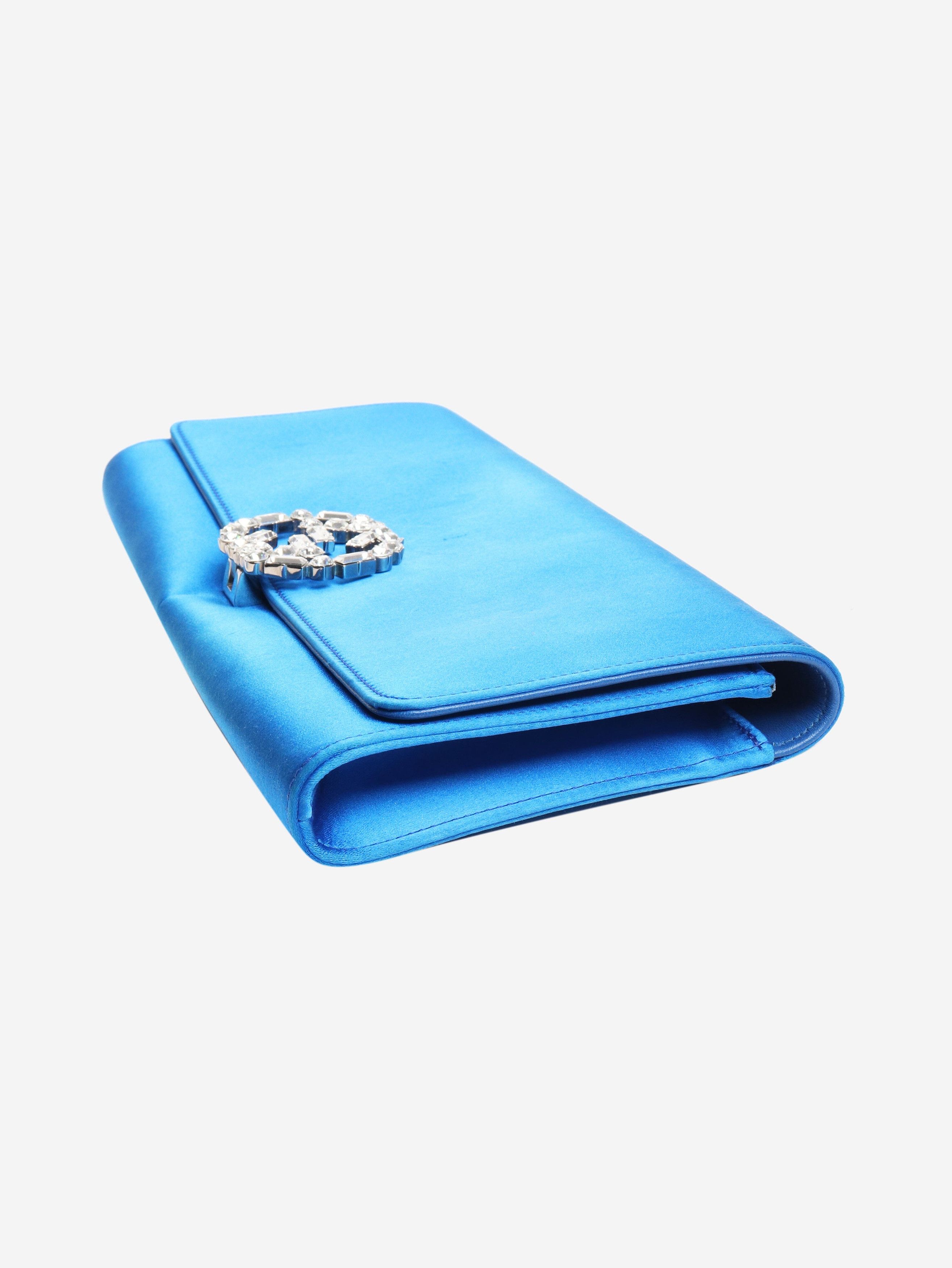 Gucci Blue GG crystal broadway clutch Size ONE SIZE - 3 Thumbnail