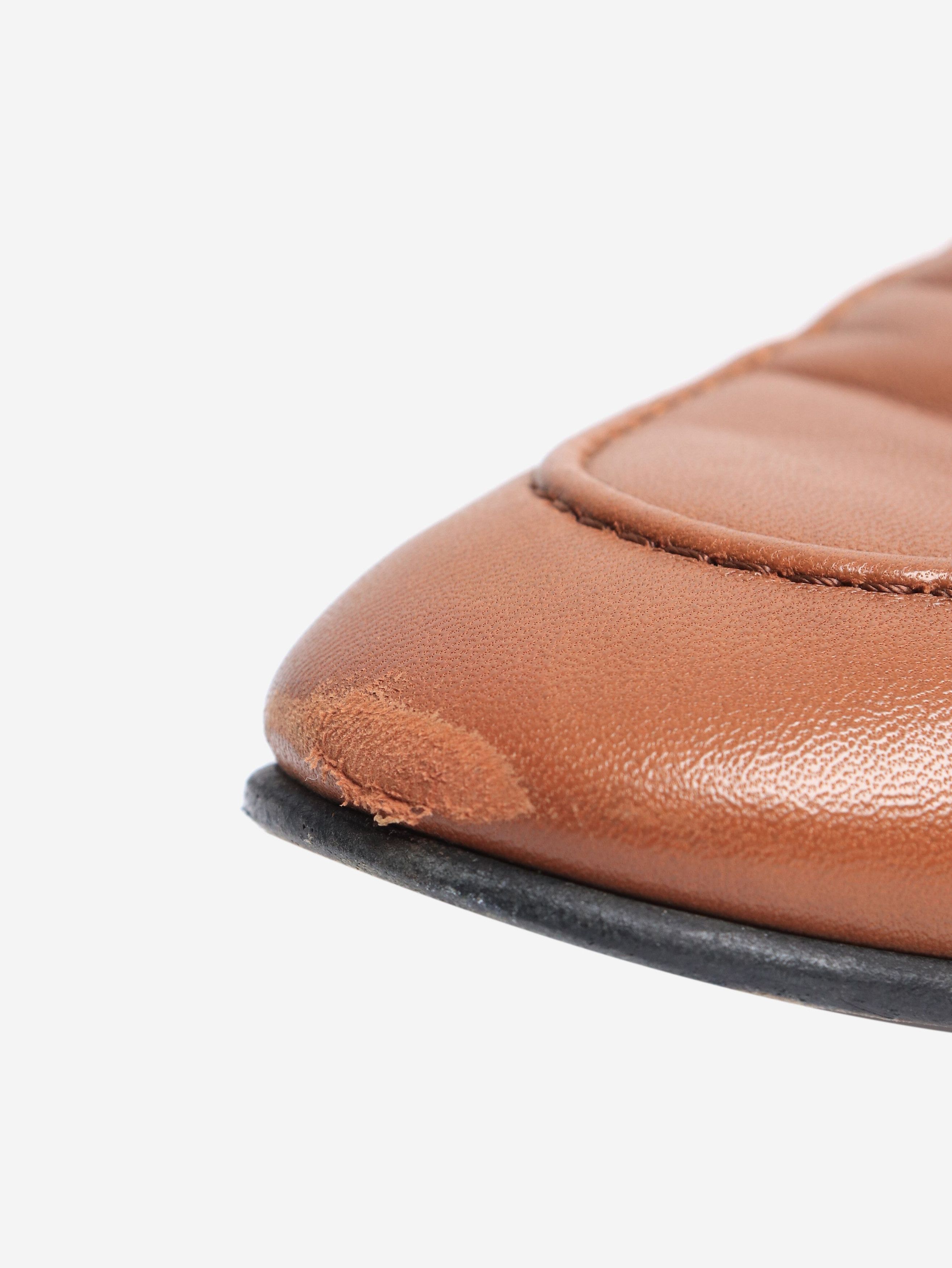 Gucci Tan leather loafers - EU 38 Size US 7.5 / IT 37.5 - 4 Thumbnail