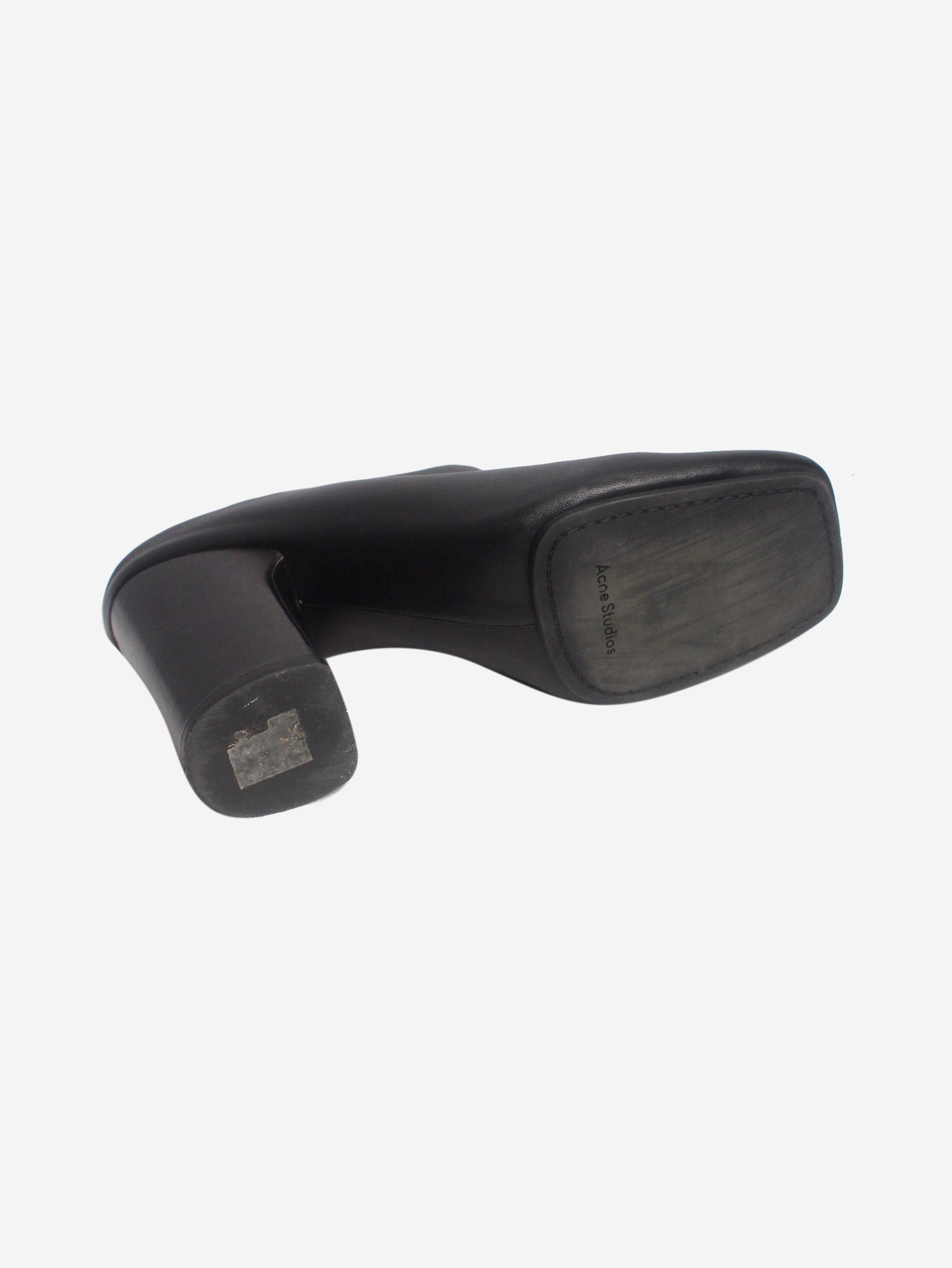 Acne Studios Black leather mules - EU 38 Size US 7.5 / IT 37.5 - 6 Thumbnail