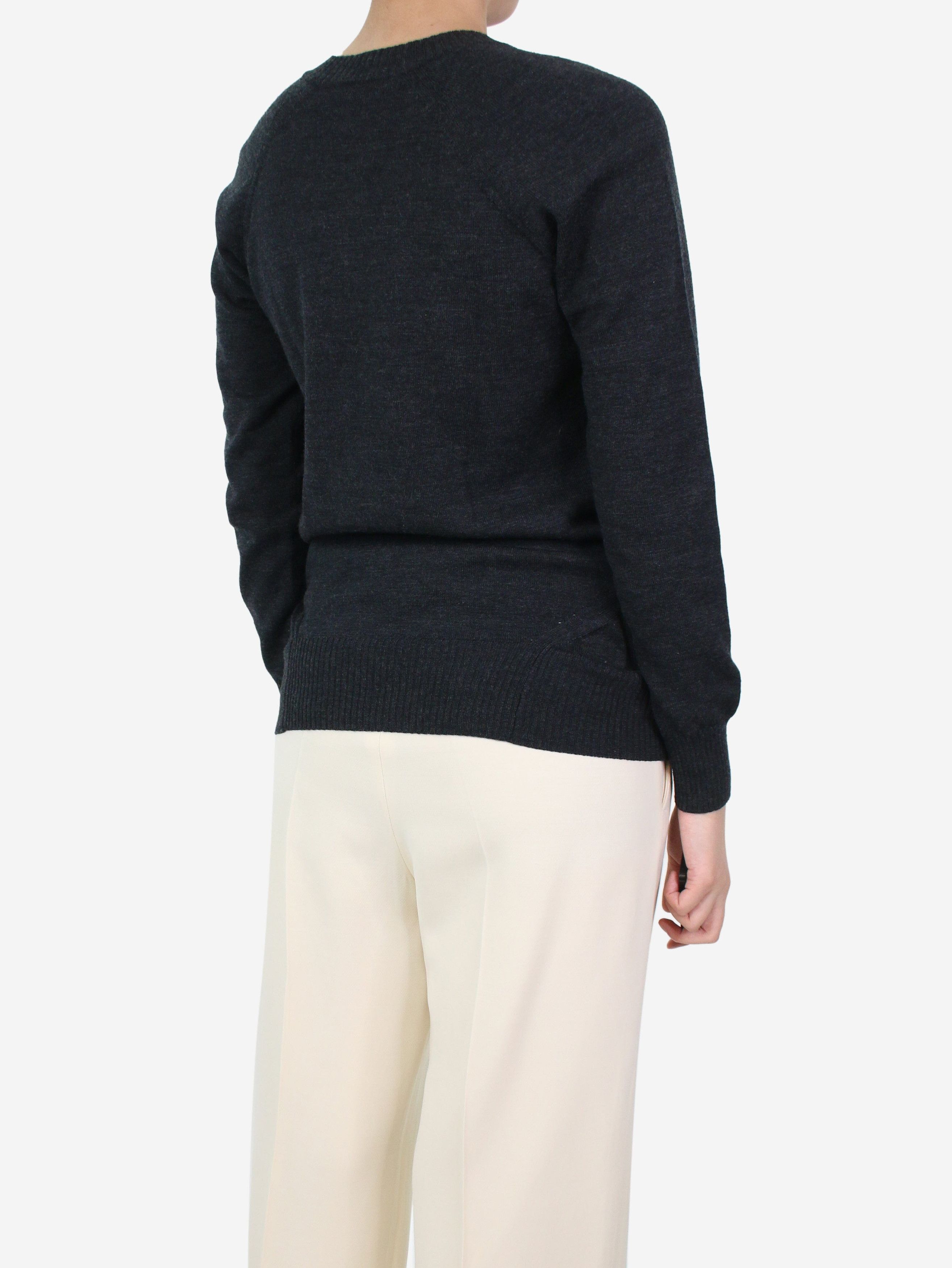 Junya Watanabe Dark grey crewneck sweater - UK 10 Size M / US 6-8 / IT 42-44 - 2 Thumbnail