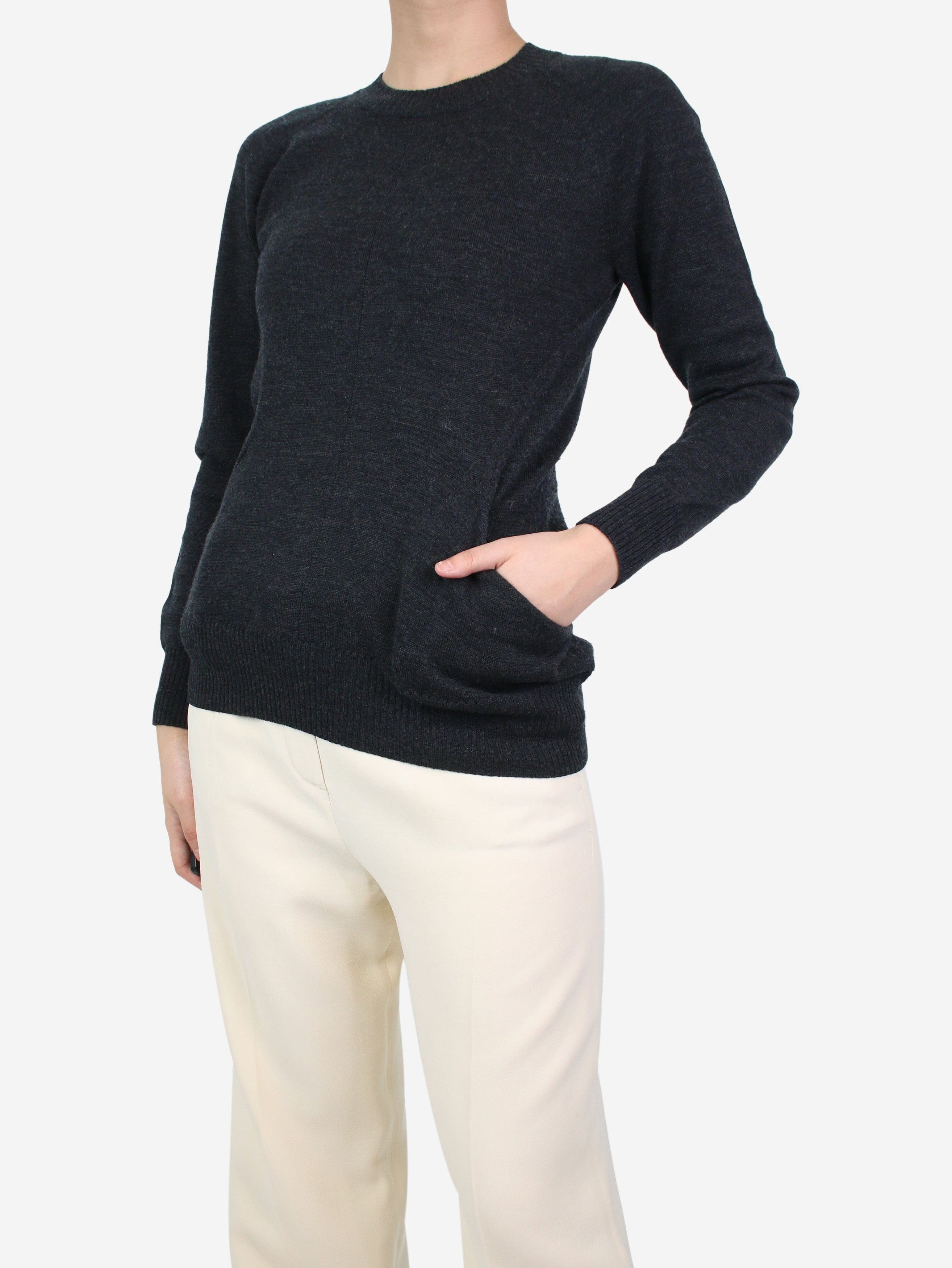 Junya Watanabe Dark grey crewneck sweater - UK 10 Size M / US 6-8 / IT 42-44 - 3 Thumbnail