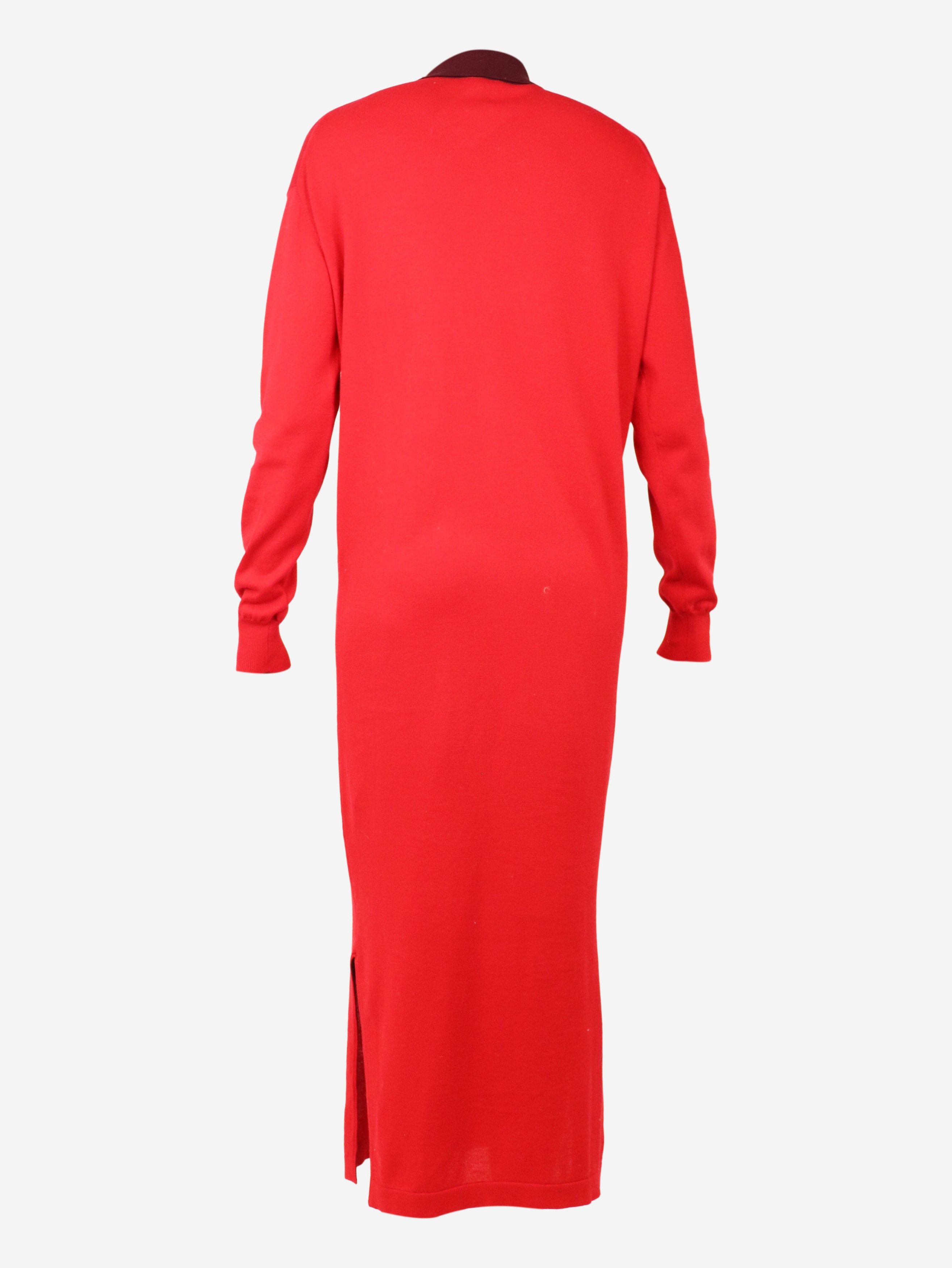 Loewe Red knit polo midi dress - XS Size XS / US 0-2 / IT 36-38 - 5 Thumbnail