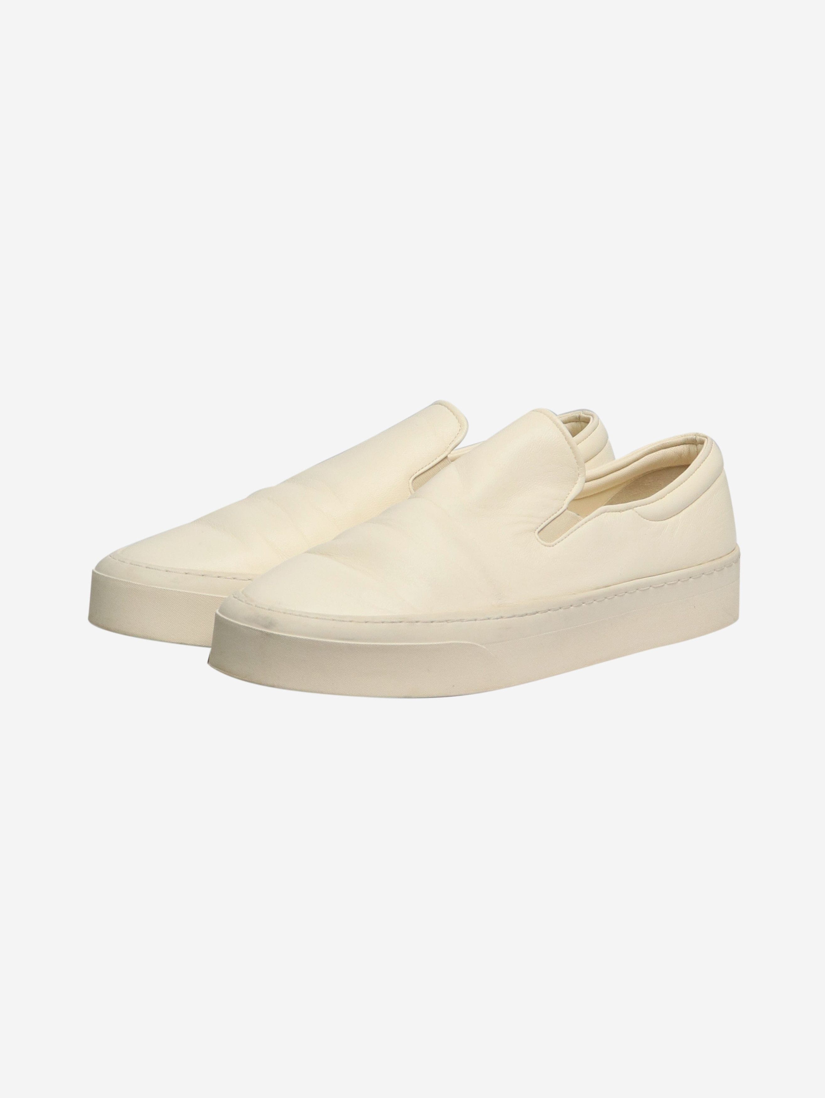The Row Ivory Marie H nappa sneakers - EU 38 Size US 7.5 / IT 37.5 - 2 Thumbnail