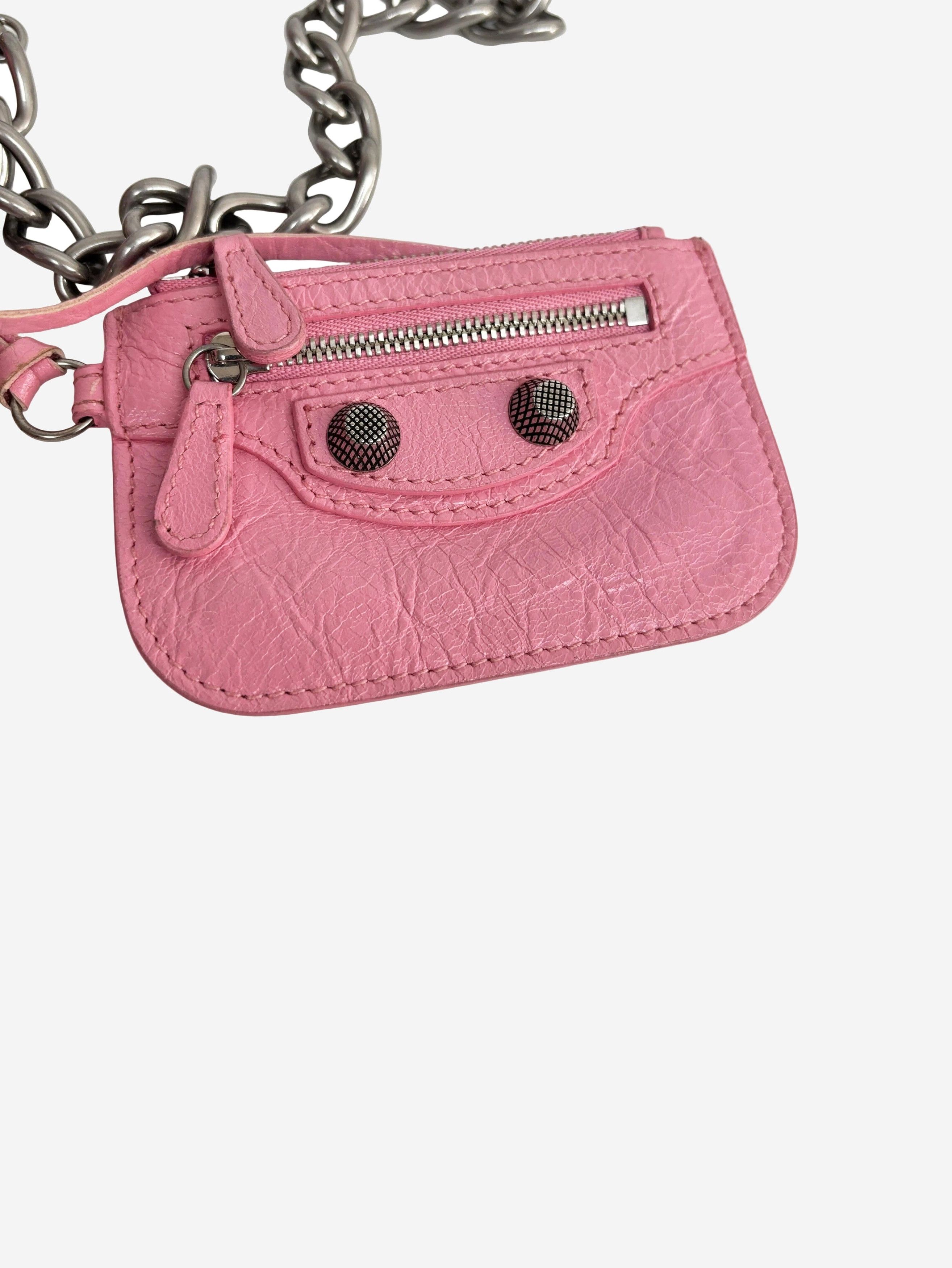 Balenciaga Pink crinkle Le Cagole shoulder bag Size ONE SIZE - 2 Thumbnail