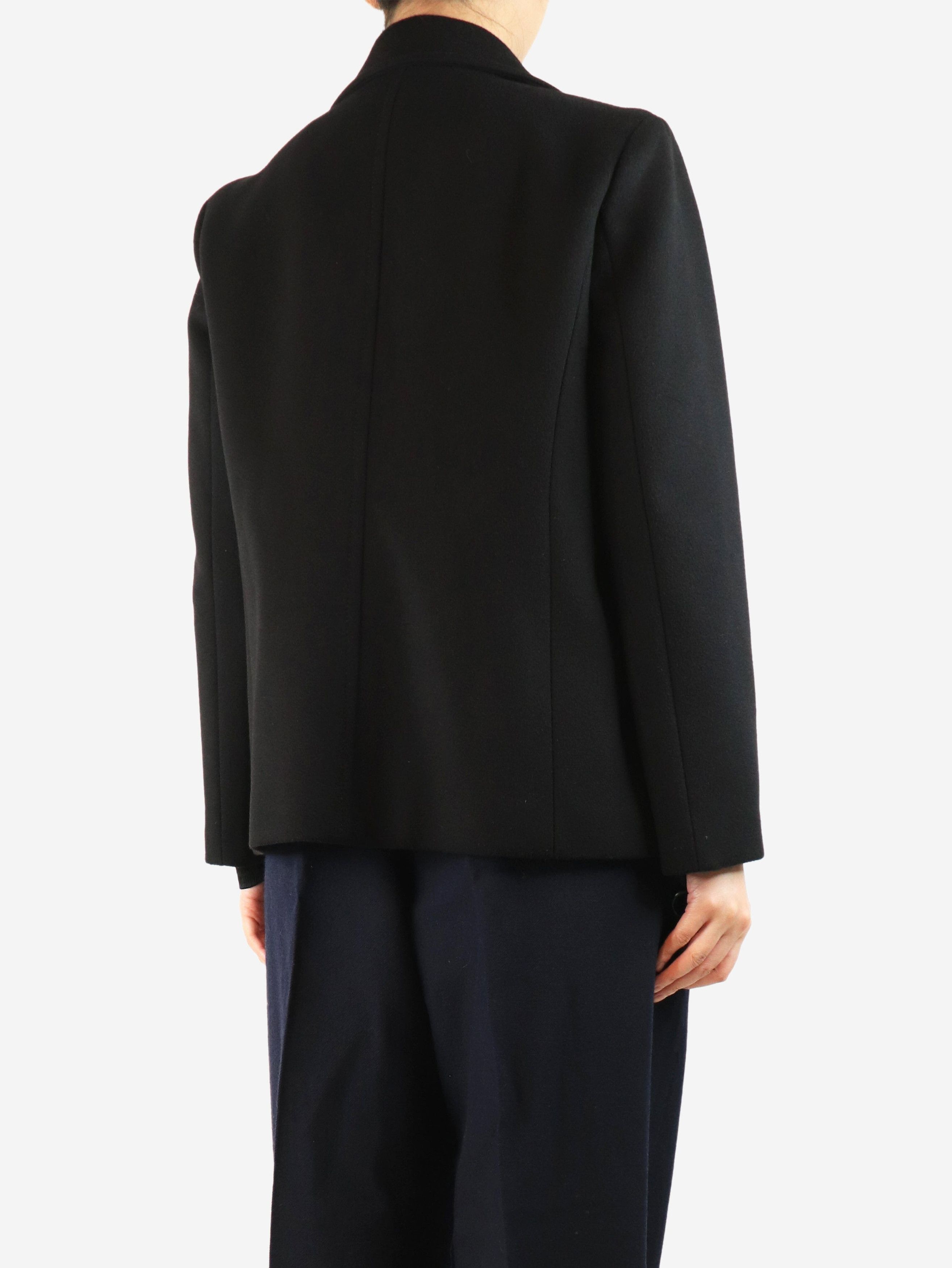 Gucci Black wool coat with pearl buttons - UK 14 Size L / US 10 / IT 46 - 3 Thumbnail
