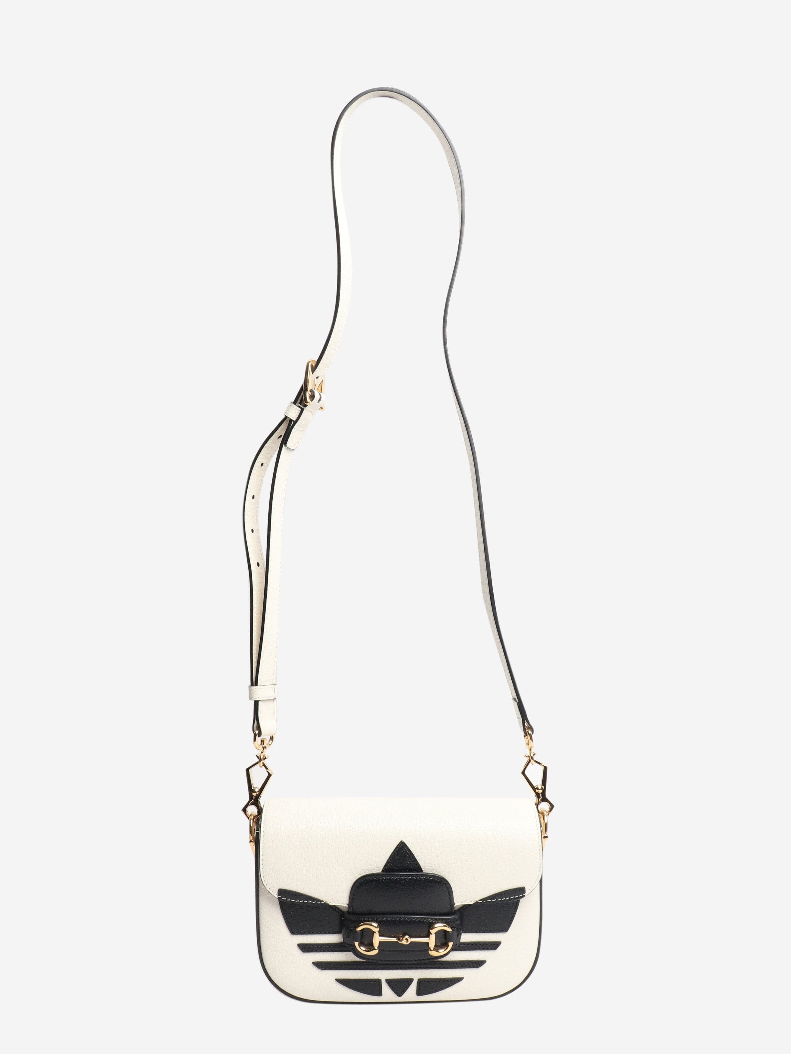 Gucci Black and white Horsebit 1955 shoulder bag Size ONE SIZE - 2 Thumbnail