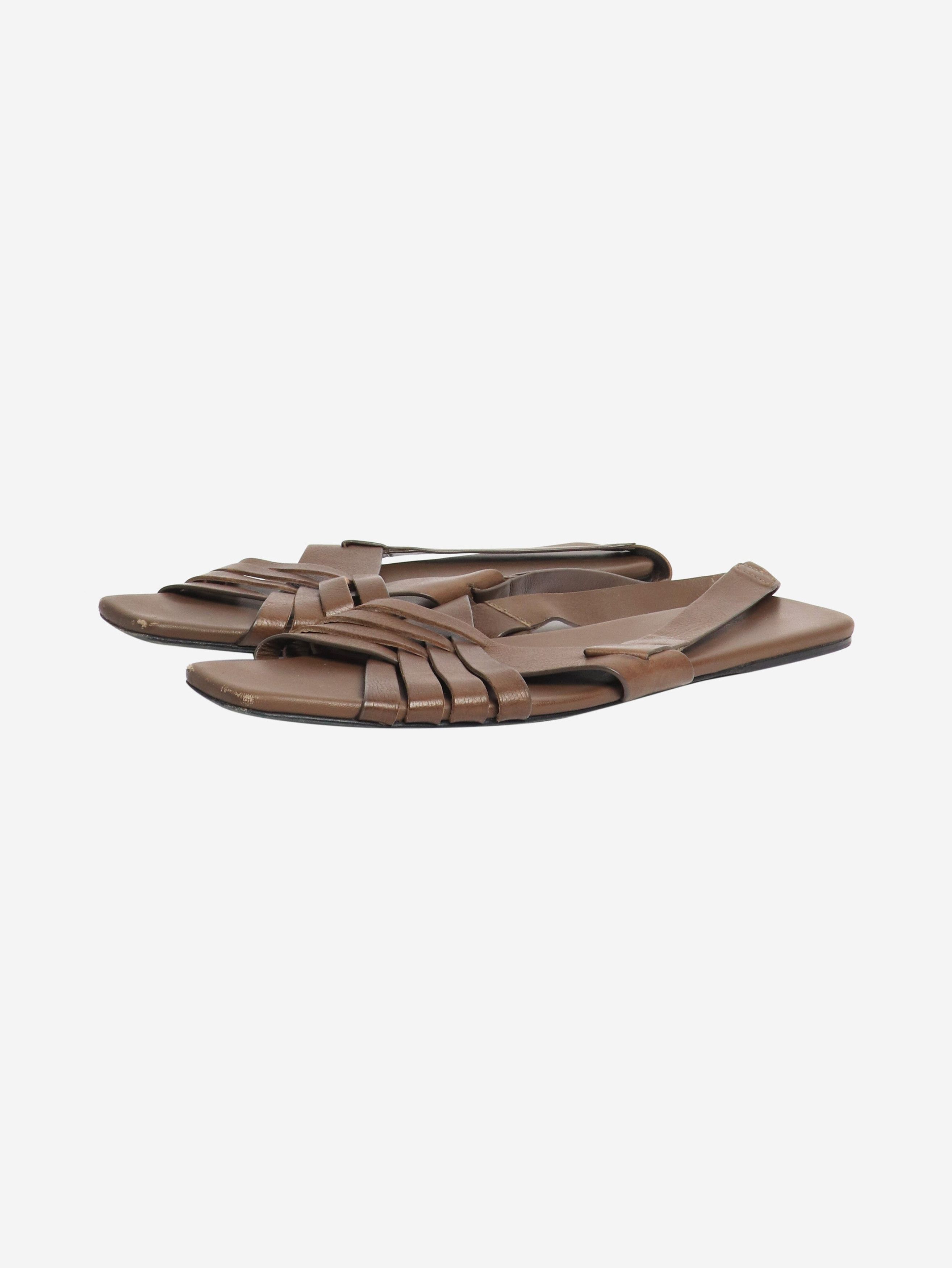 The Row Brown Meera slingback sandals - EU 40 Size US 9 / IT 39 - 2 Thumbnail