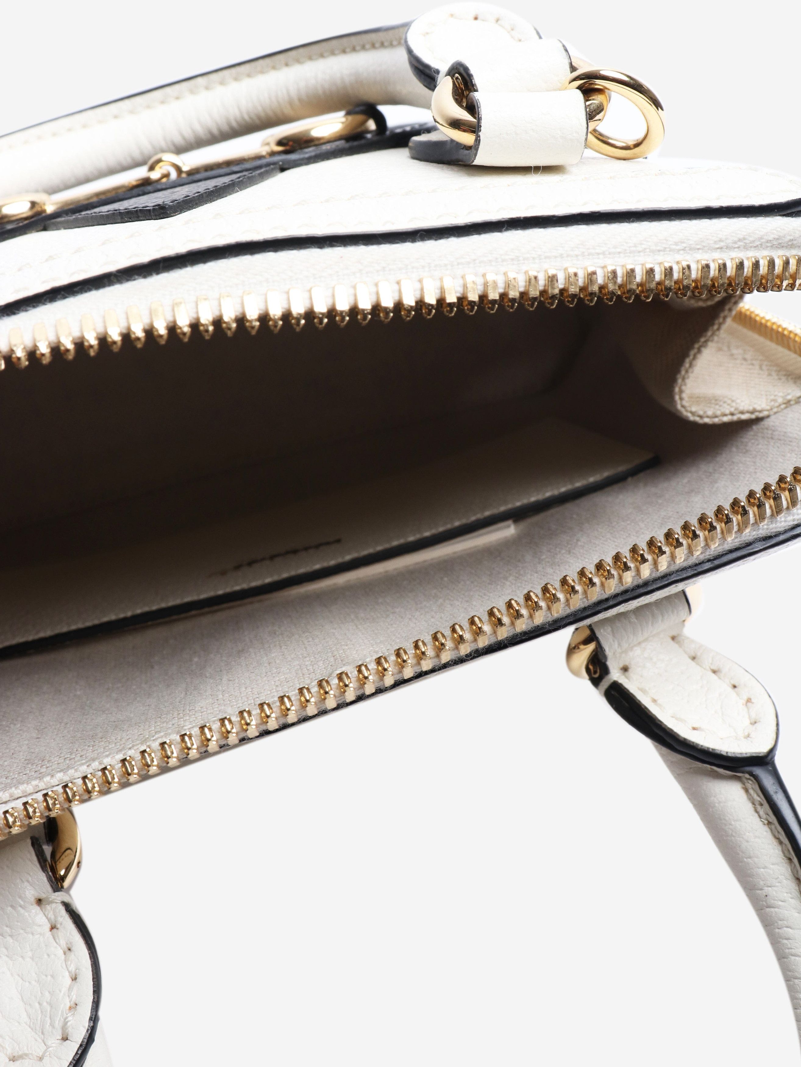 Gucci Black and white Horsebit 1955 shoulder bag Size ONE SIZE - 6 Thumbnail
