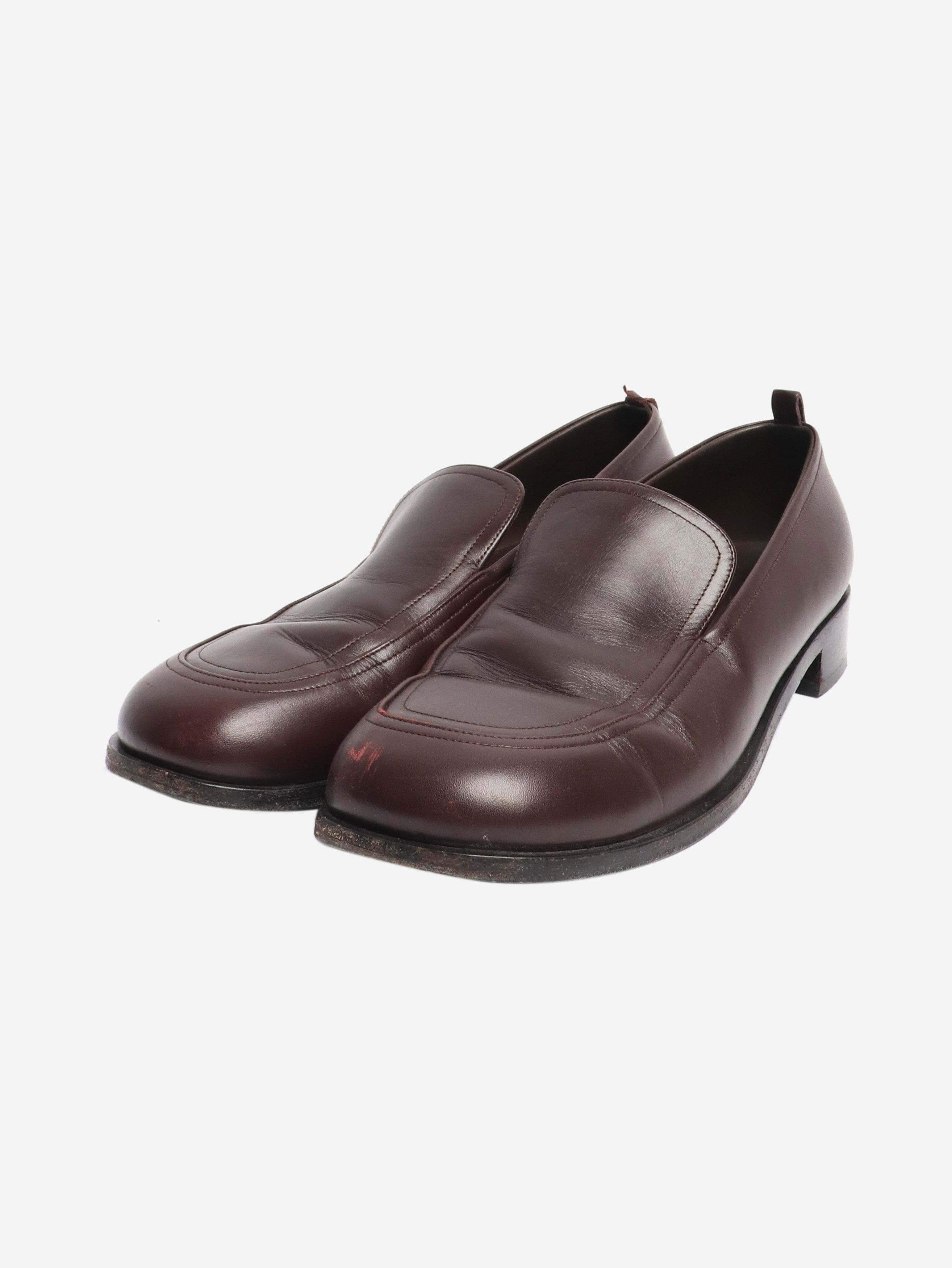 The Row Oxblood leather loafers - EU 40.5 Size US 9 / IT 39 - 2 Thumbnail