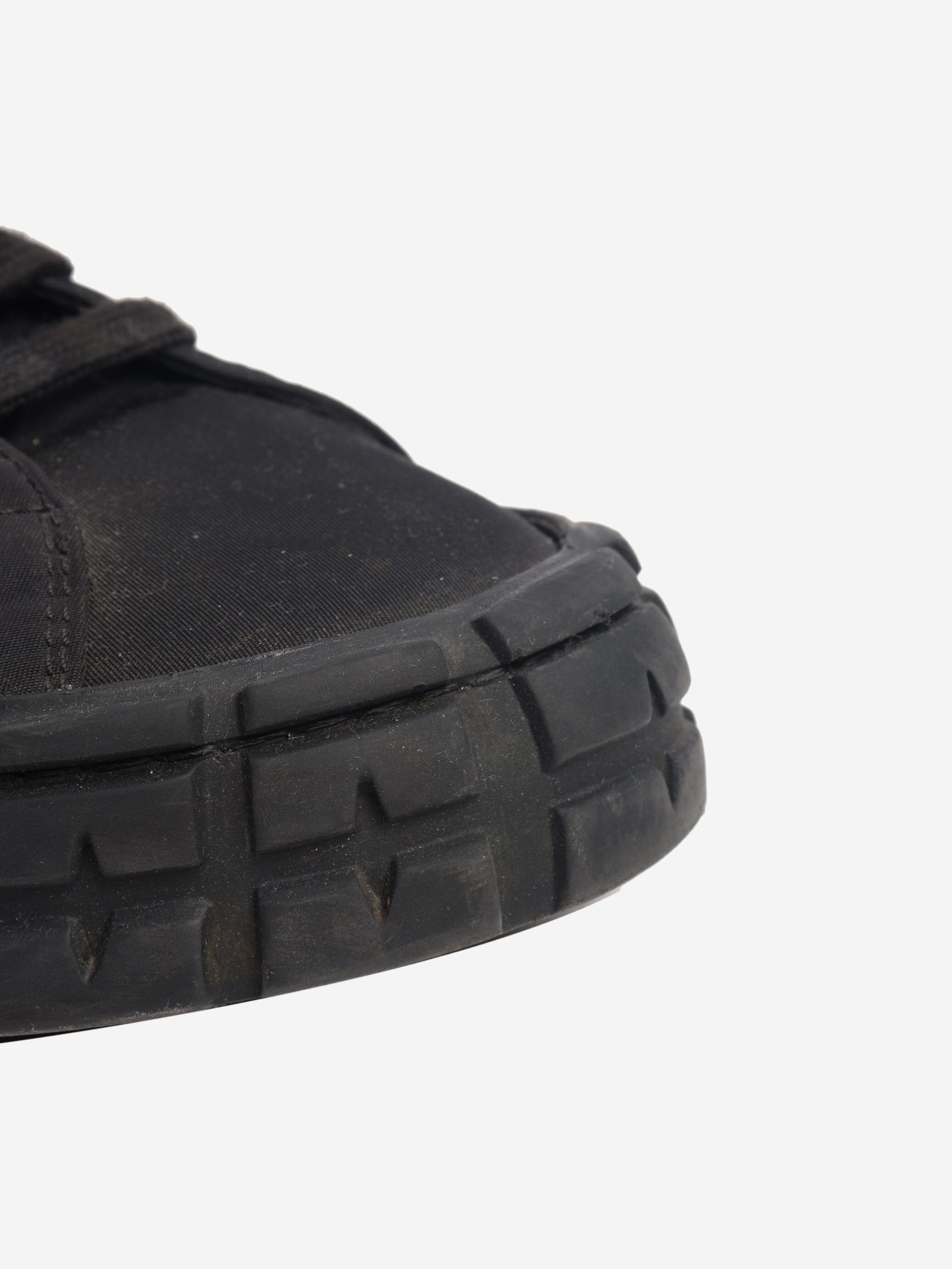 Prada Black Cassetta Wheel high-top trainers - EU 39 Size US 8 / IT 38 - 4 Thumbnail