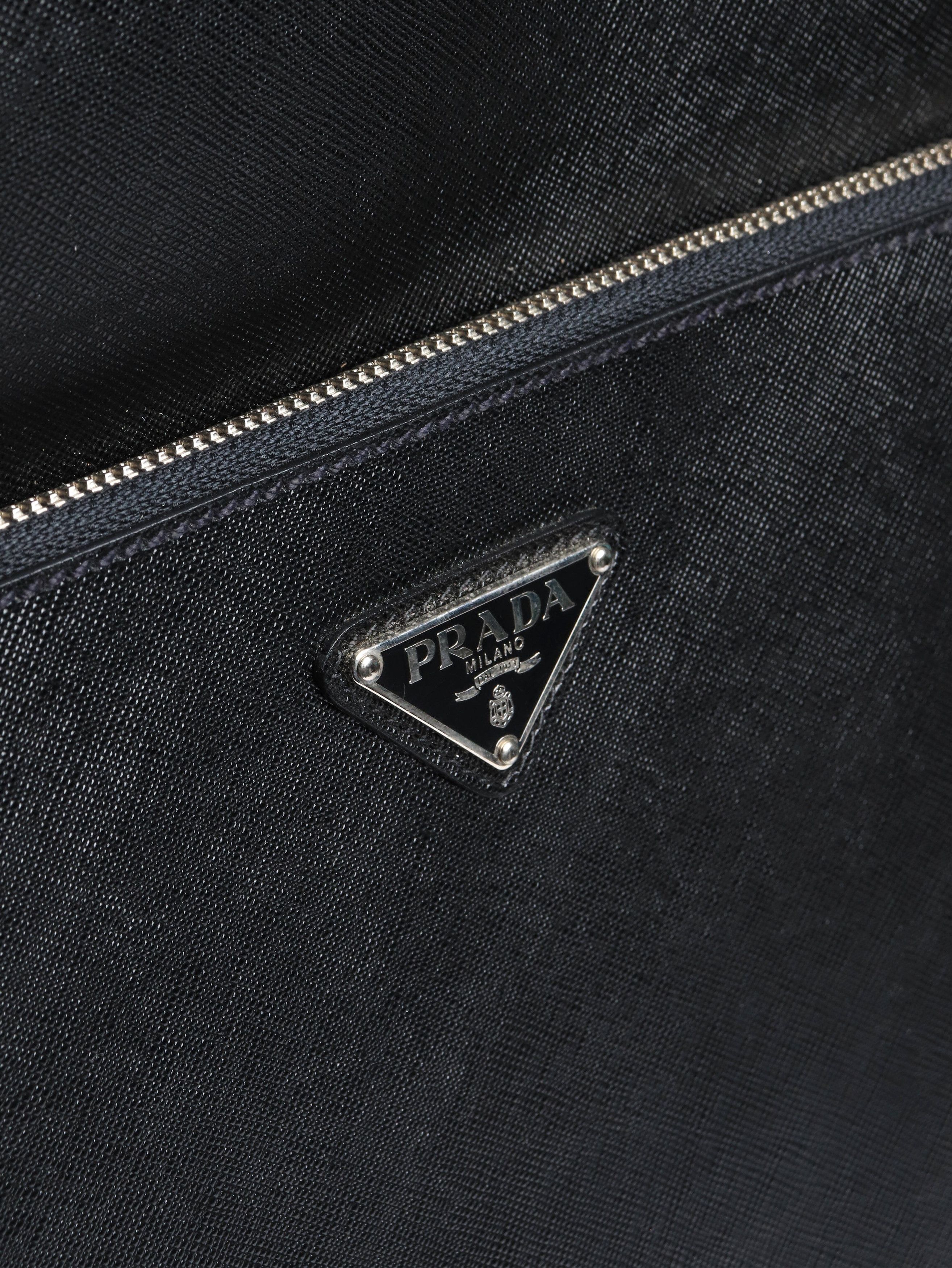 Prada Black Saffiano leather trolley case Size ONE SIZE - 7 Thumbnail