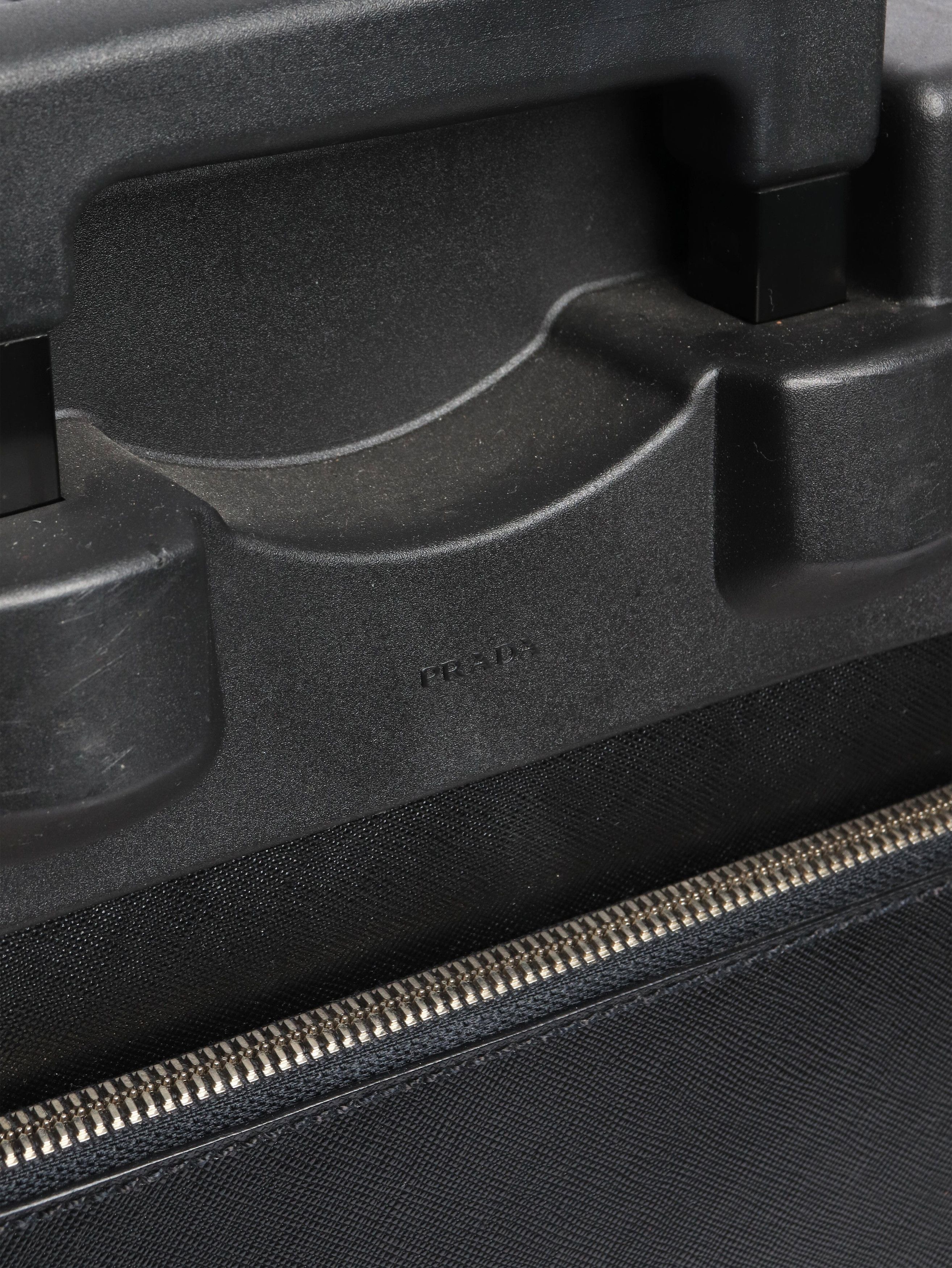 Prada Black Saffiano leather trolley case Size ONE SIZE - 5 Thumbnail