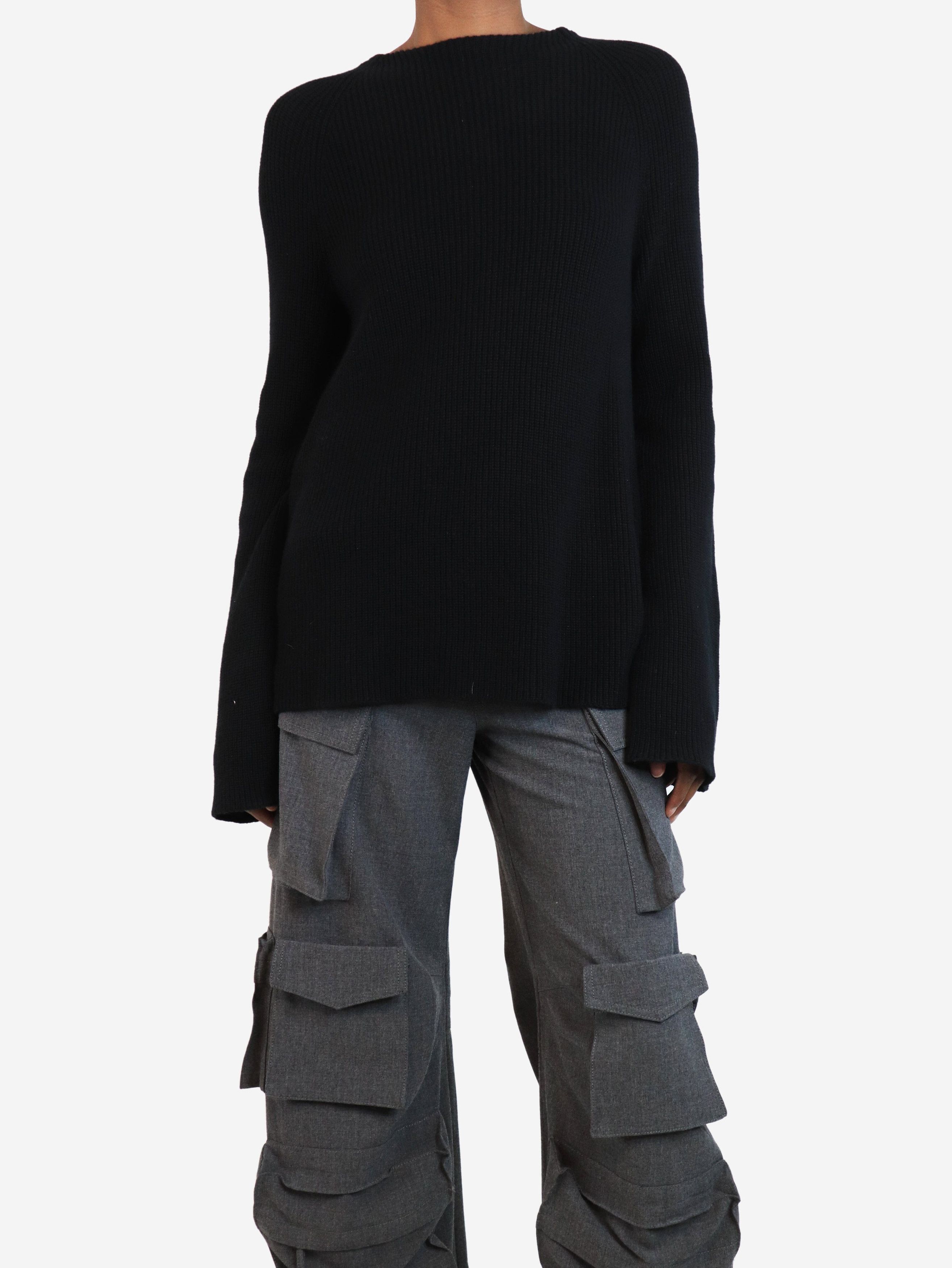 Helmut Lang Black open-back knit top - XS Size XS / US 0-2 / IT 36-38 - 3 Thumbnail