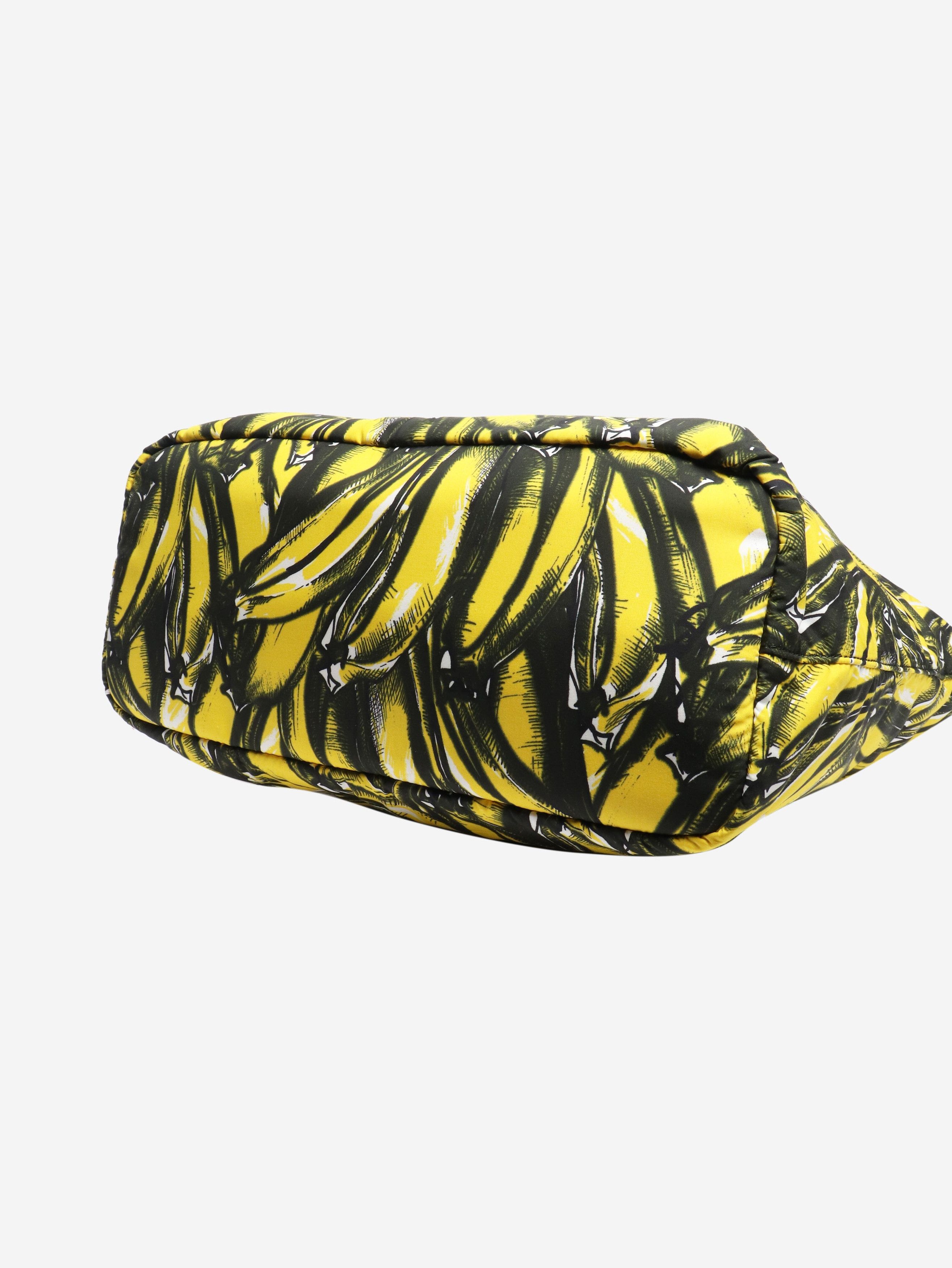 Prada Yellow banana printed shopper tote Size ONE SIZE - 5 Thumbnail