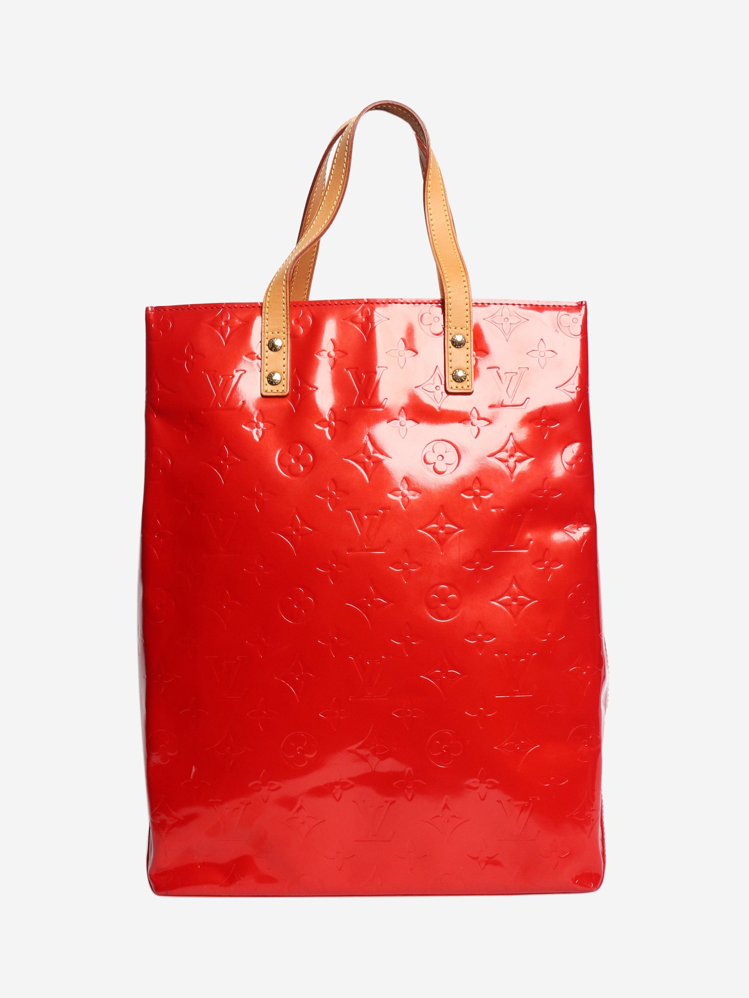 Louis Vuitton 2001 Red Monogram Vernis tote bag Size ONE SIZE - 3 Thumbnail