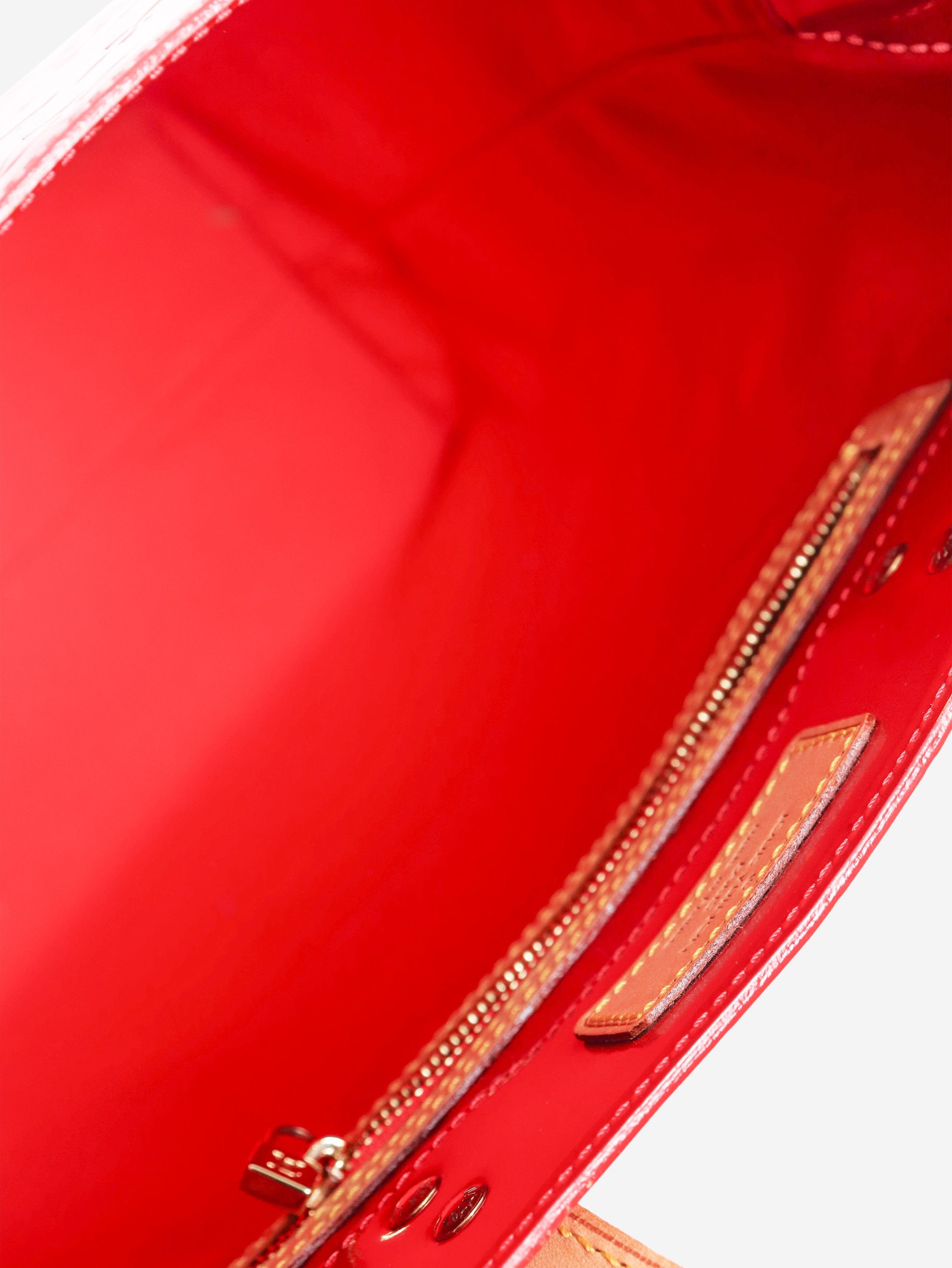 Louis Vuitton 2001 Red Monogram Vernis tote bag Size ONE SIZE - 6 Thumbnail