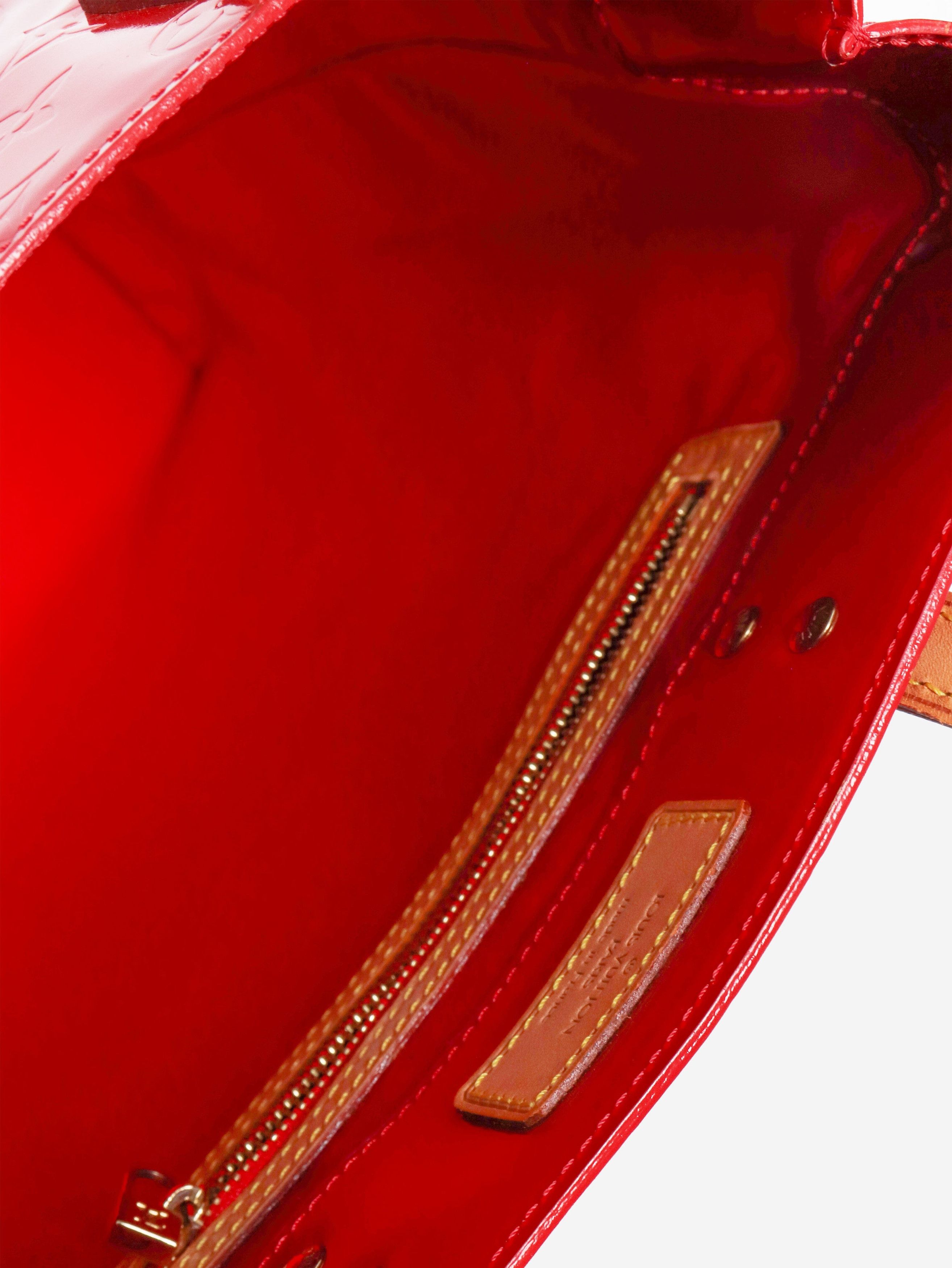 Louis Vuitton 2001 Red Monogram Vernis tote bag Size ONE SIZE - 5 Thumbnail