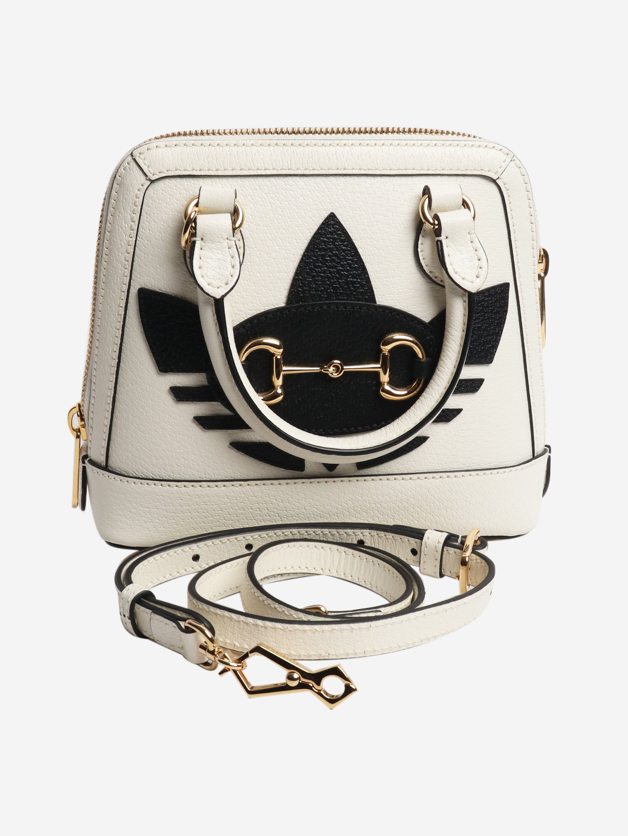 Gucci Black and white Horsebit 1955 shoulder bag Size ONE SIZE - 8 Thumbnail
