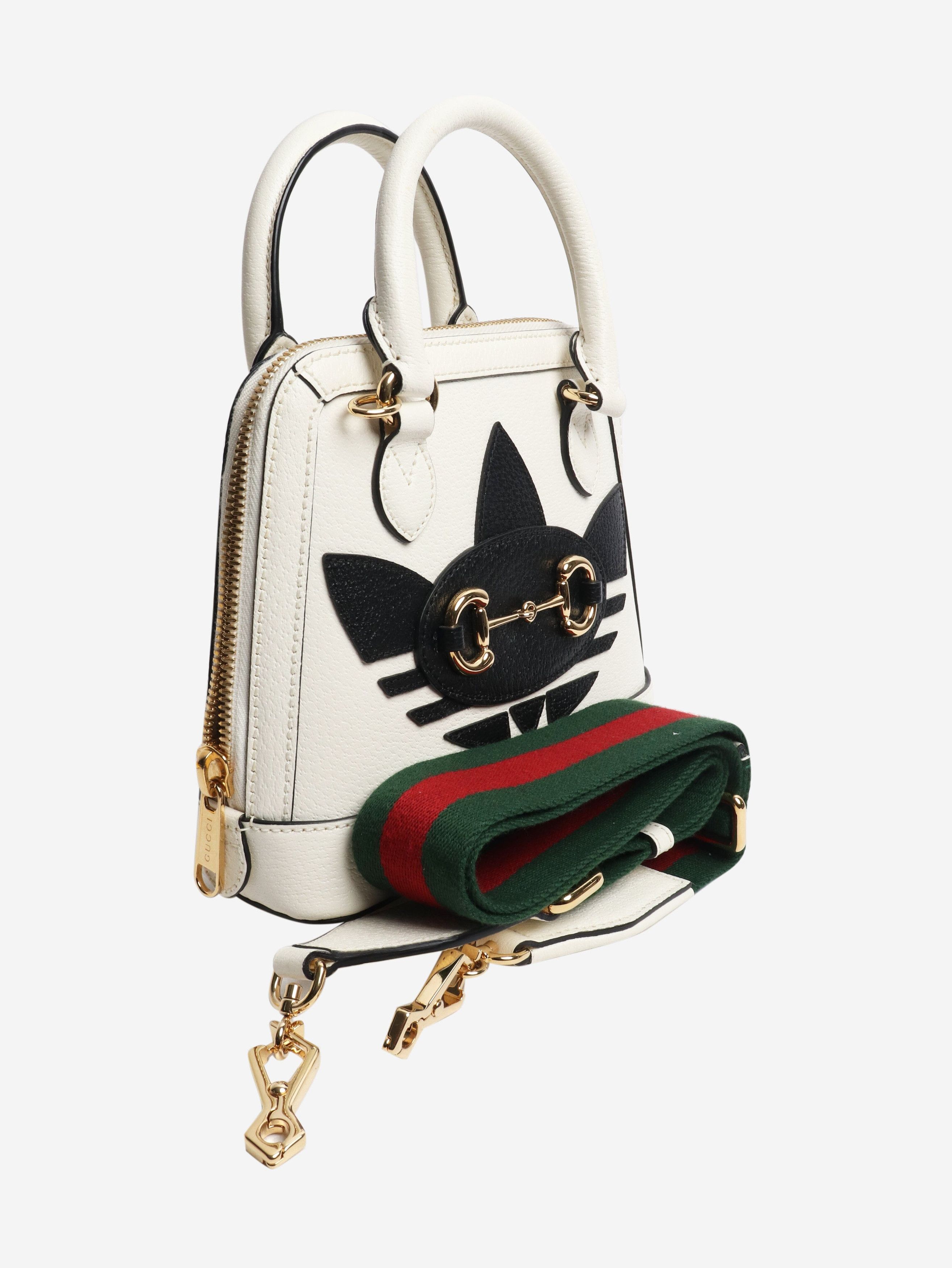 Gucci Black and white Horsebit 1955 shoulder bag Size ONE SIZE - 7 Thumbnail