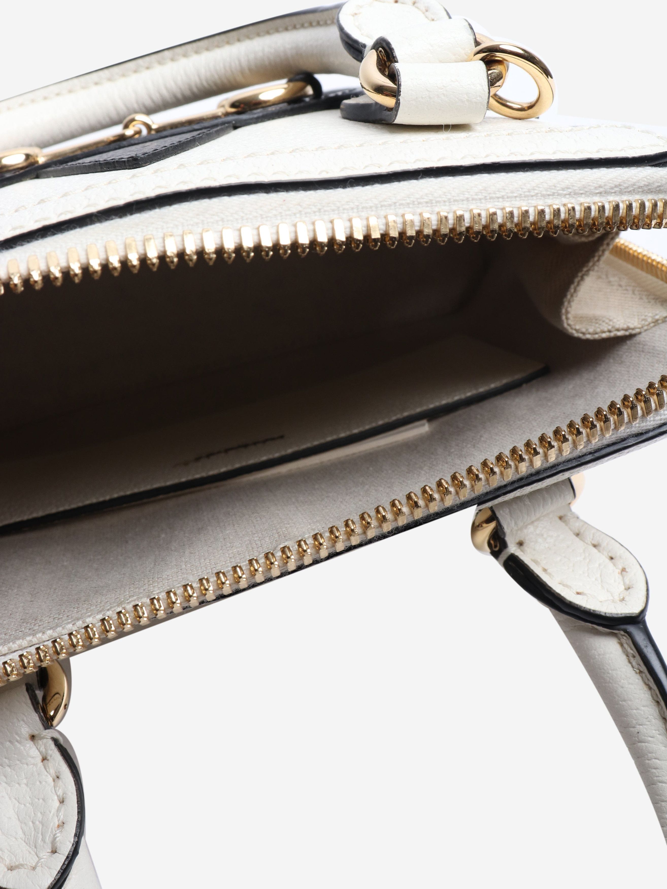 Gucci Black and white Horsebit 1955 shoulder bag Size ONE SIZE - 6 Thumbnail