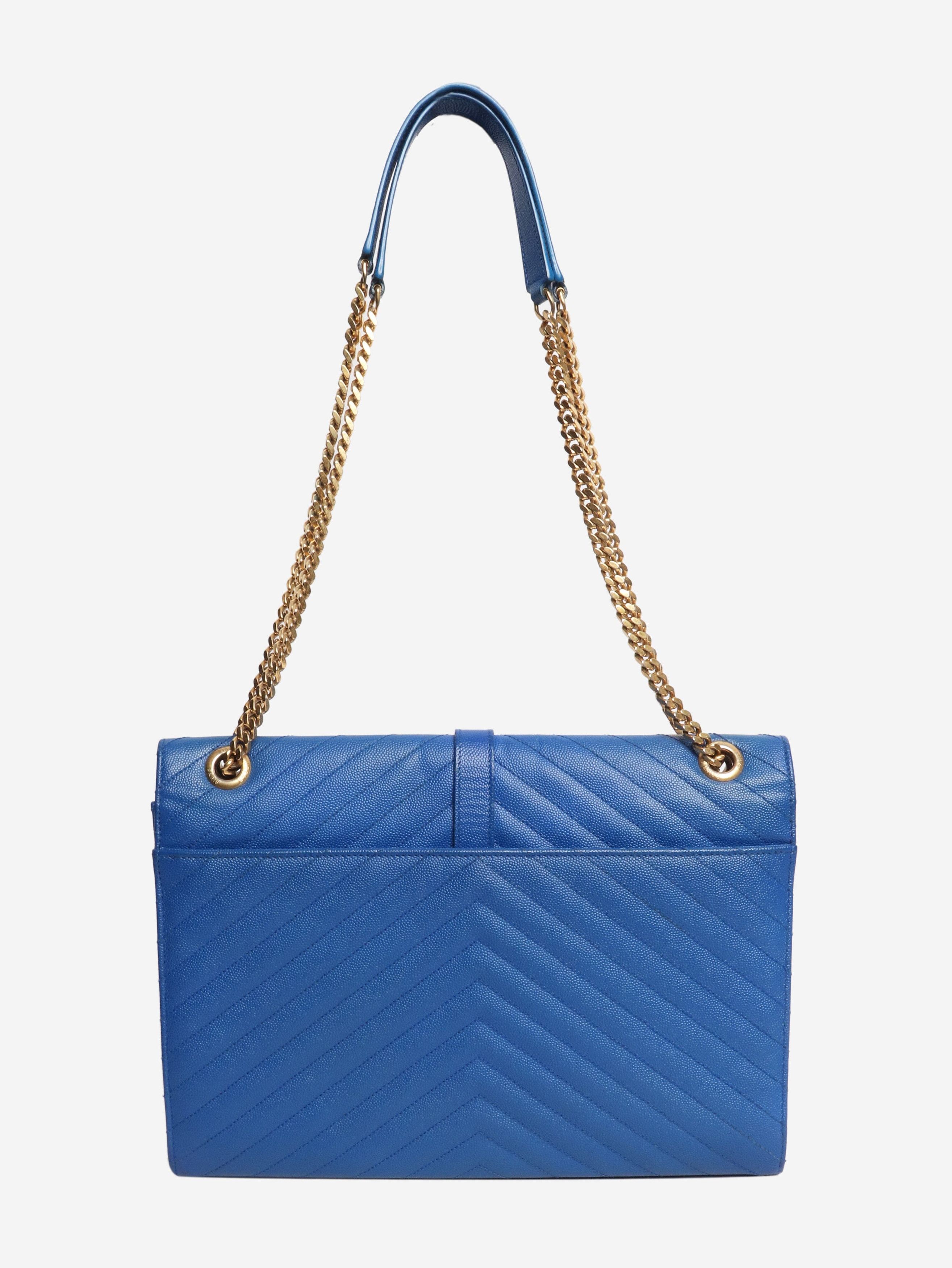 Other Blue leather chevron-quilted shoulder bag Size ONE SIZE - 4 Thumbnail