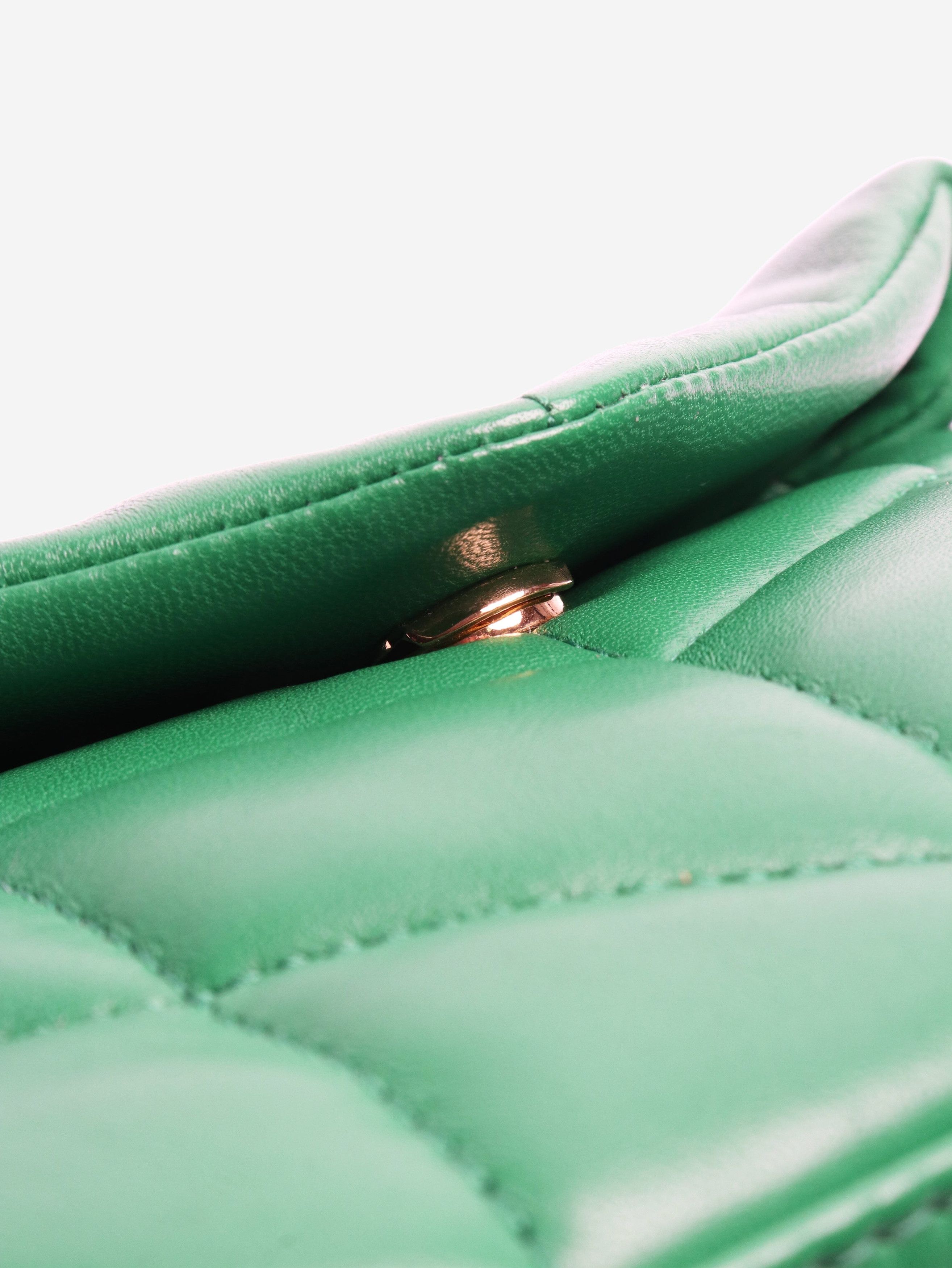Other Green Loulou quilted clutch Size ONE SIZE - 5 Thumbnail