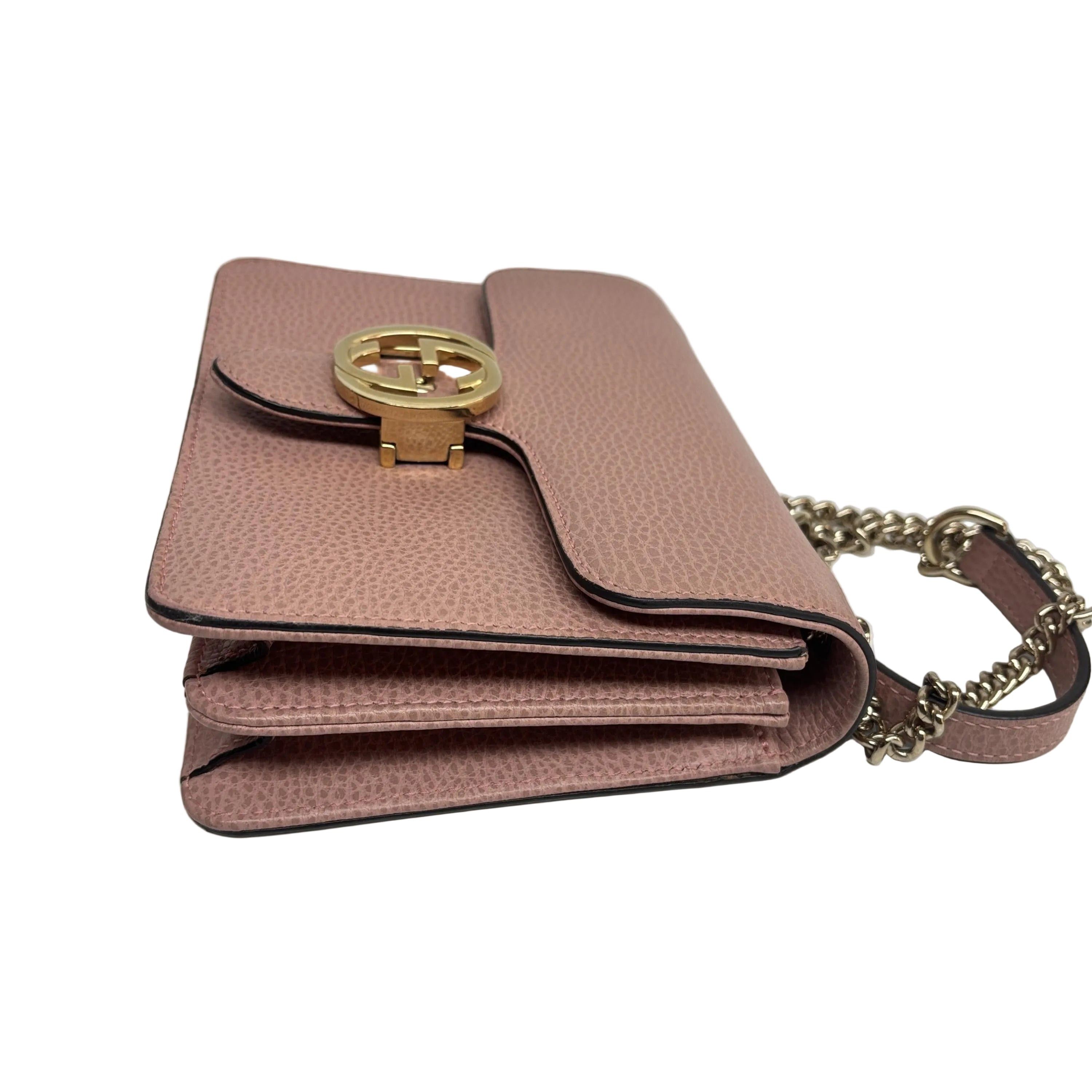 Gucci Pink Interlocking G crossbody bag Size ONE SIZE - 4 Thumbnail