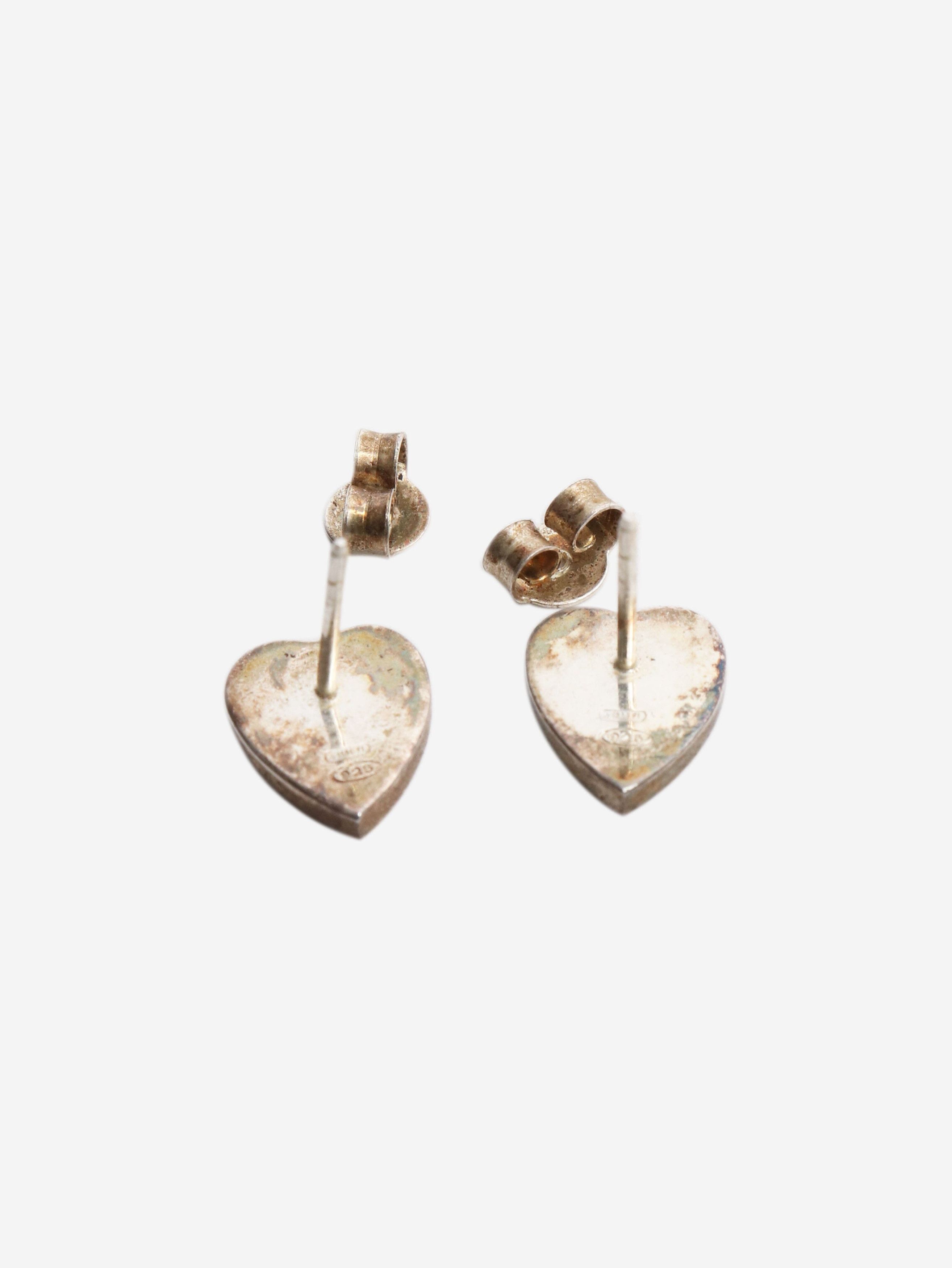 Gucci Sterling silver heart stud earrings Size ONE SIZE - 3 Thumbnail
