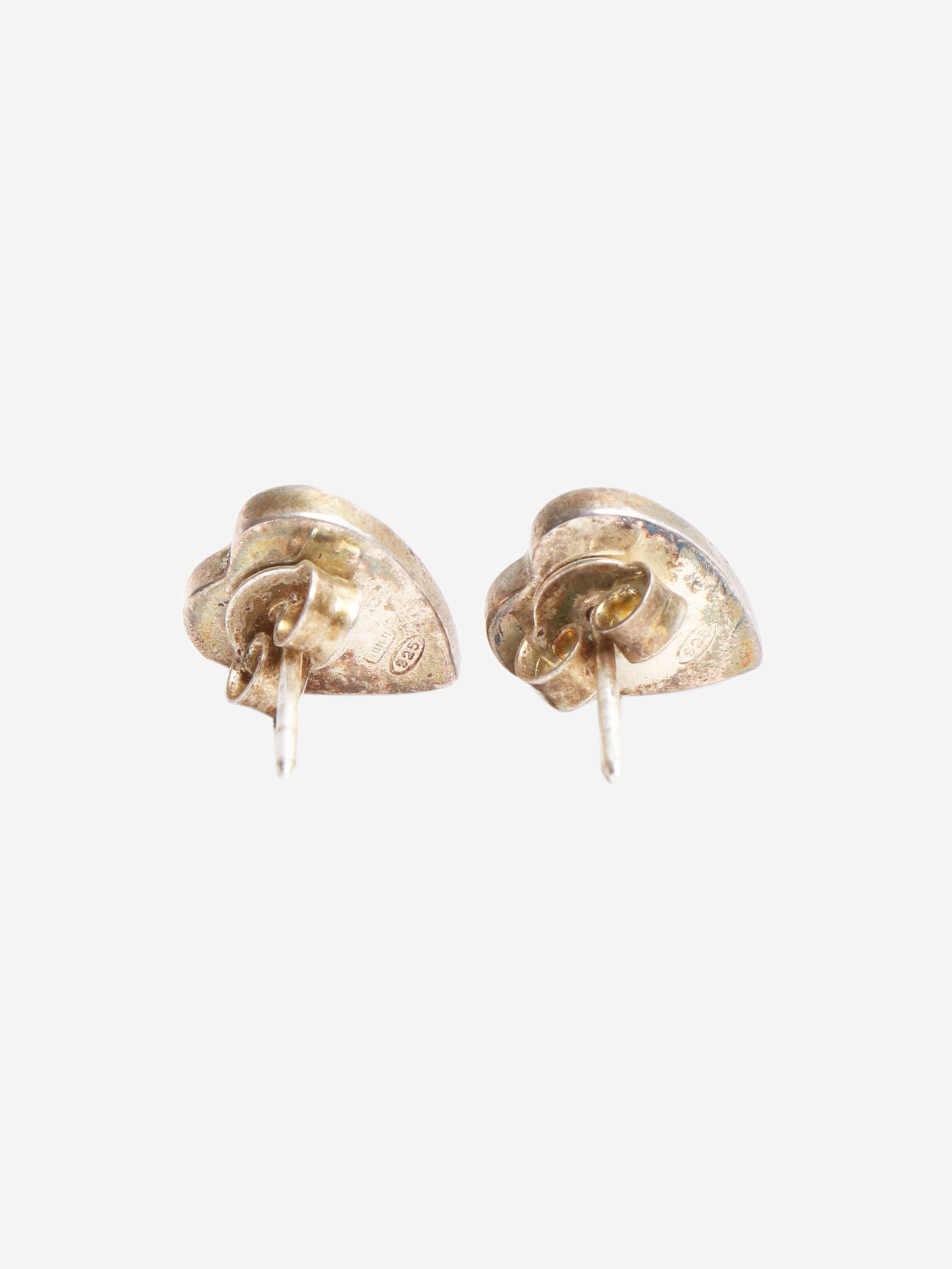 Gucci Sterling silver heart stud earrings Size ONE SIZE - 2 Thumbnail