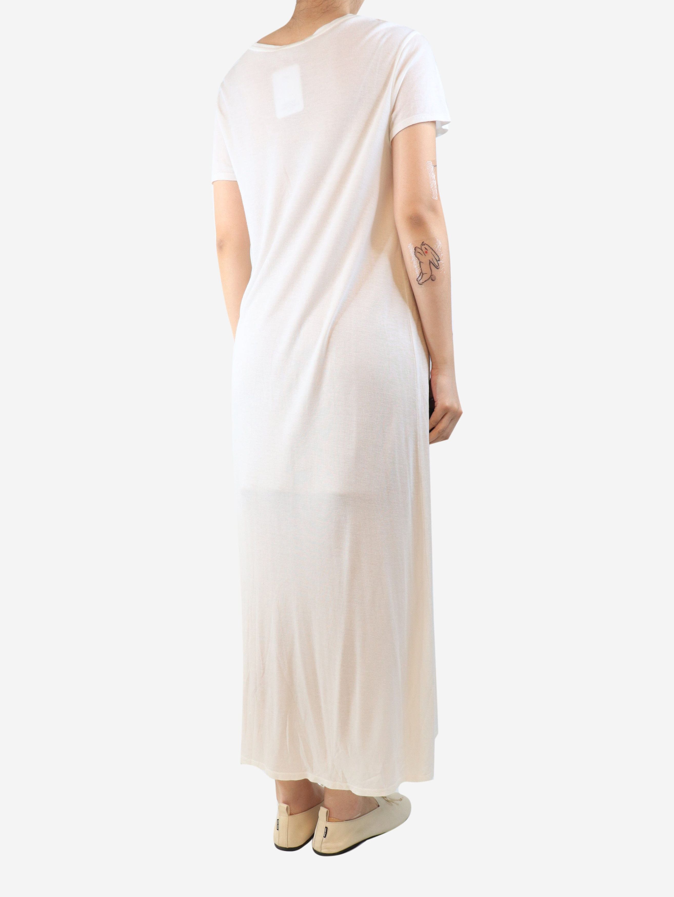 The Row White short-sleeved t-shirt dress - M Size M / US 6-8 / IT 42-44 - 2 Thumbnail