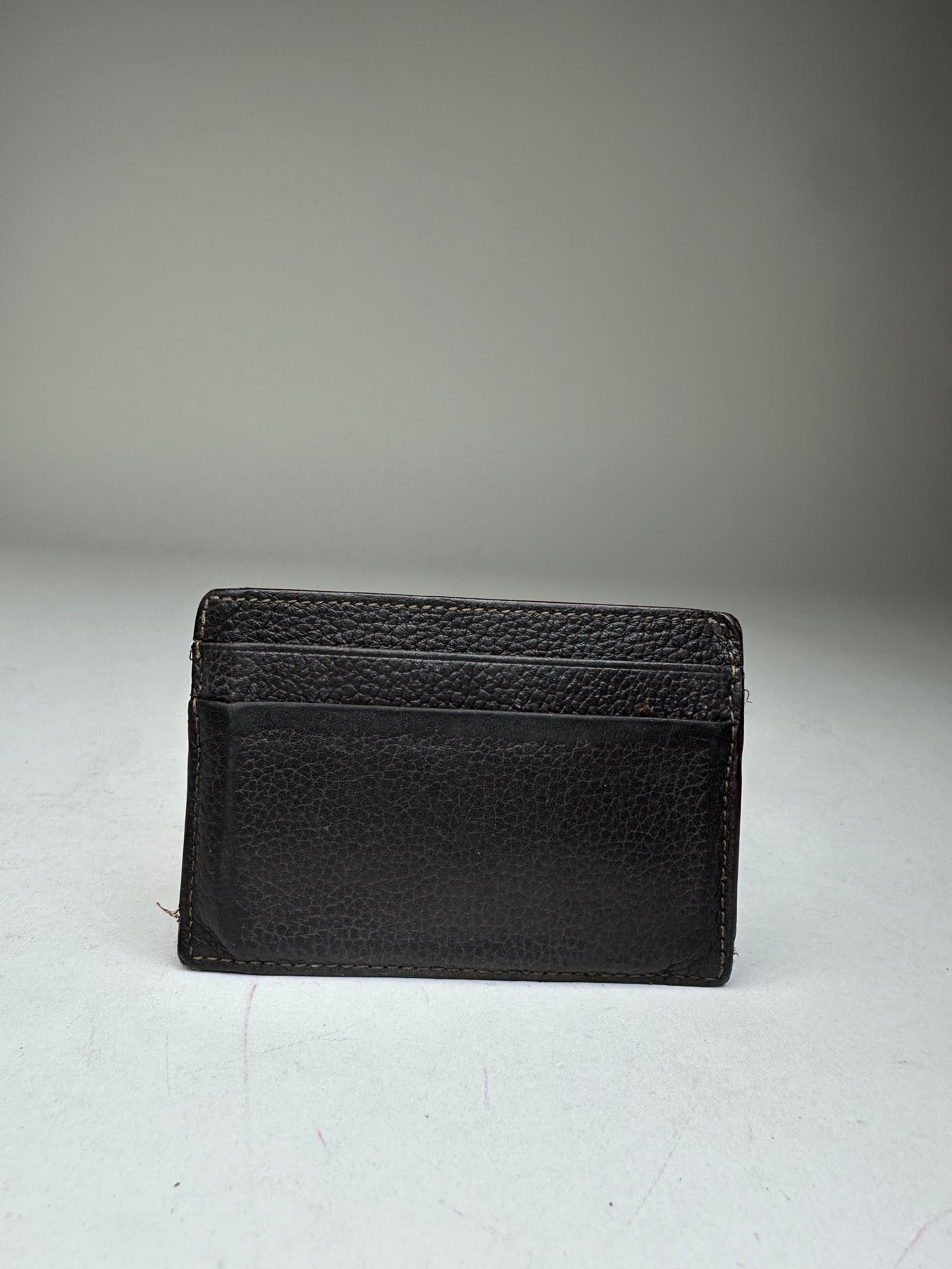 Loewe Vintage Madrid Leather Card Holder Dark Brown Size ONE SIZE - 2 Thumbnail