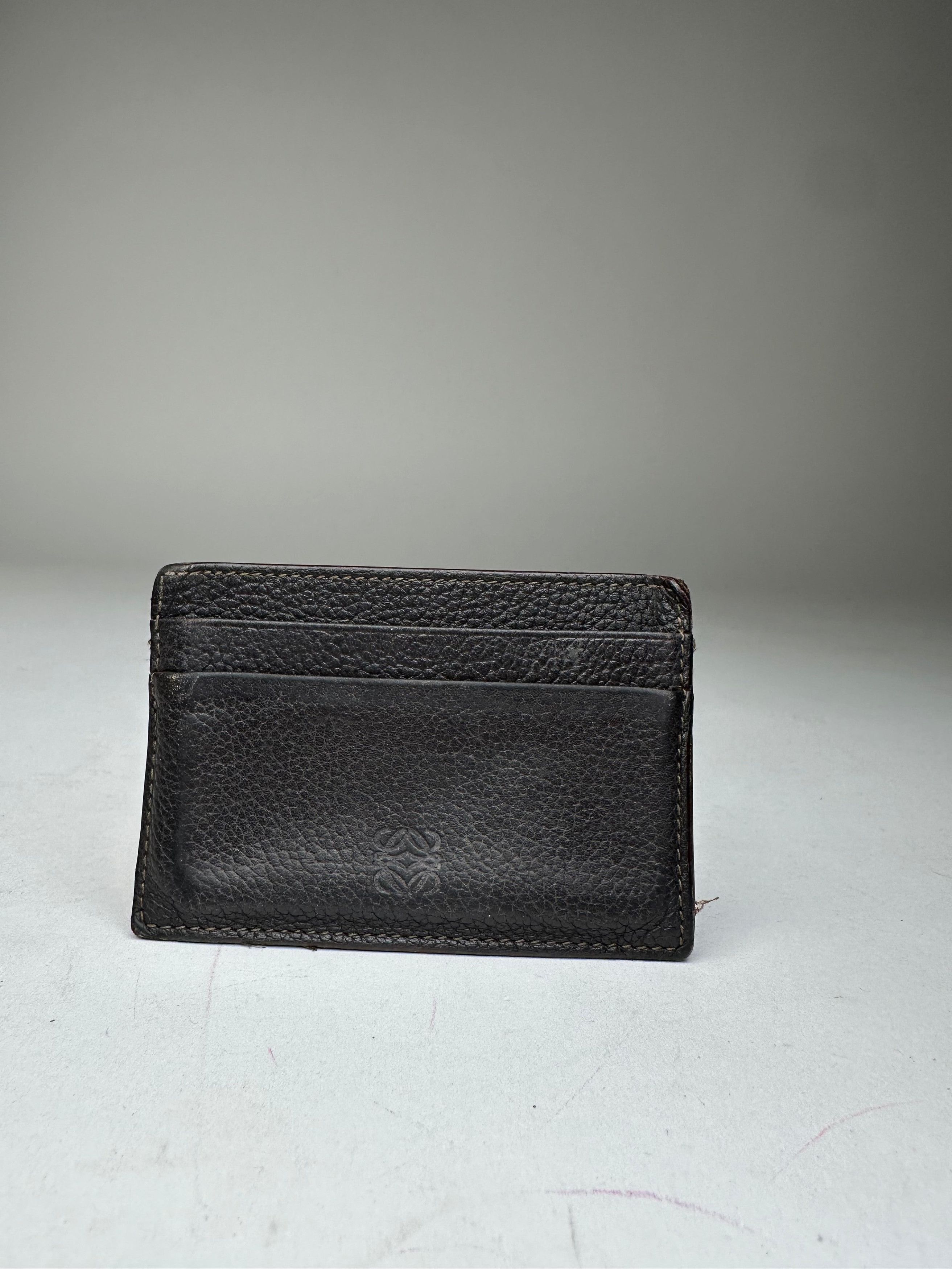 Loewe Vintage Madrid Leather Card Holder Dark Brown Size ONE SIZE - 10 Thumbnail