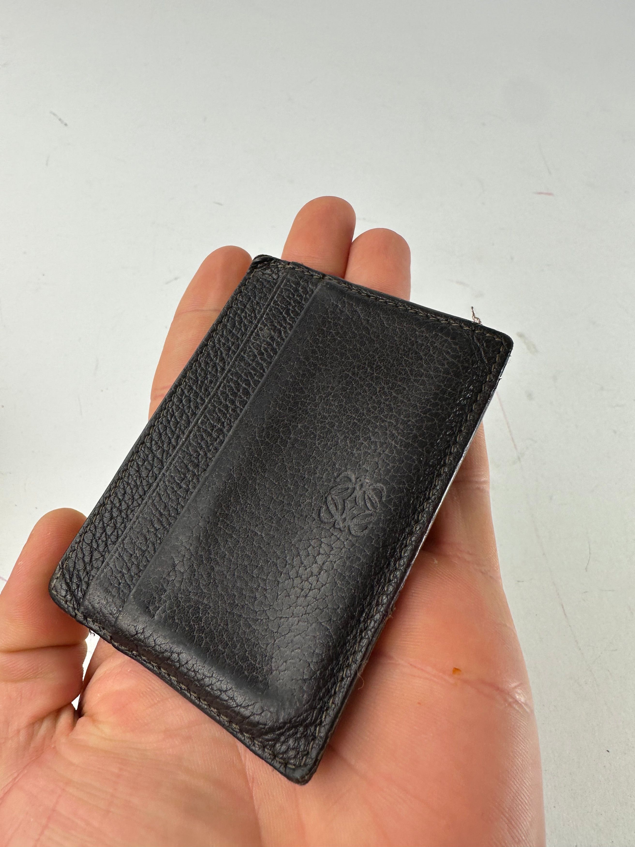 Loewe Vintage Madrid Leather Card Holder Dark Brown Size ONE SIZE - 3 Thumbnail