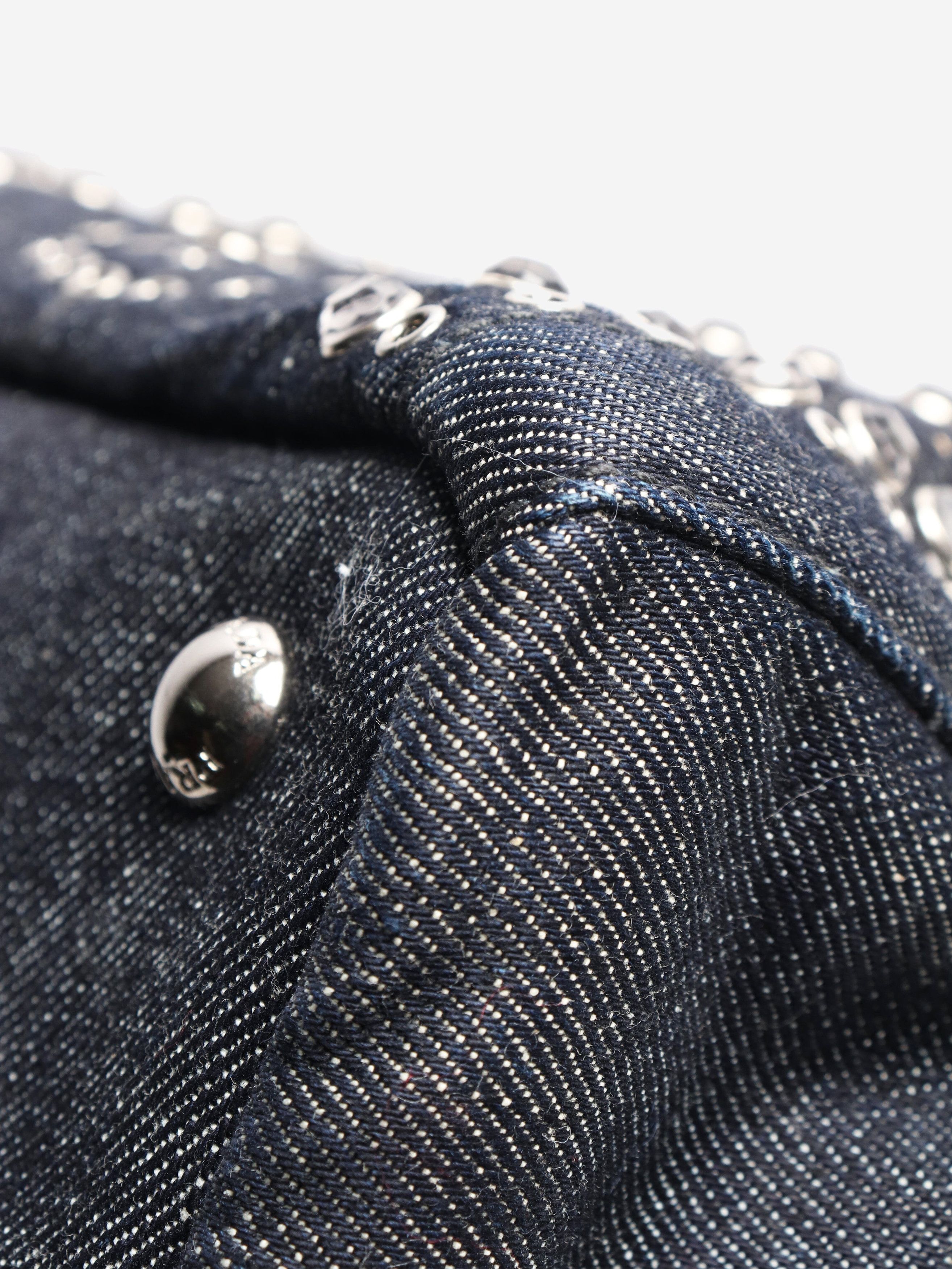 Prada Indigo denim bejewelled 2way tote Size ONE SIZE - 5 Thumbnail