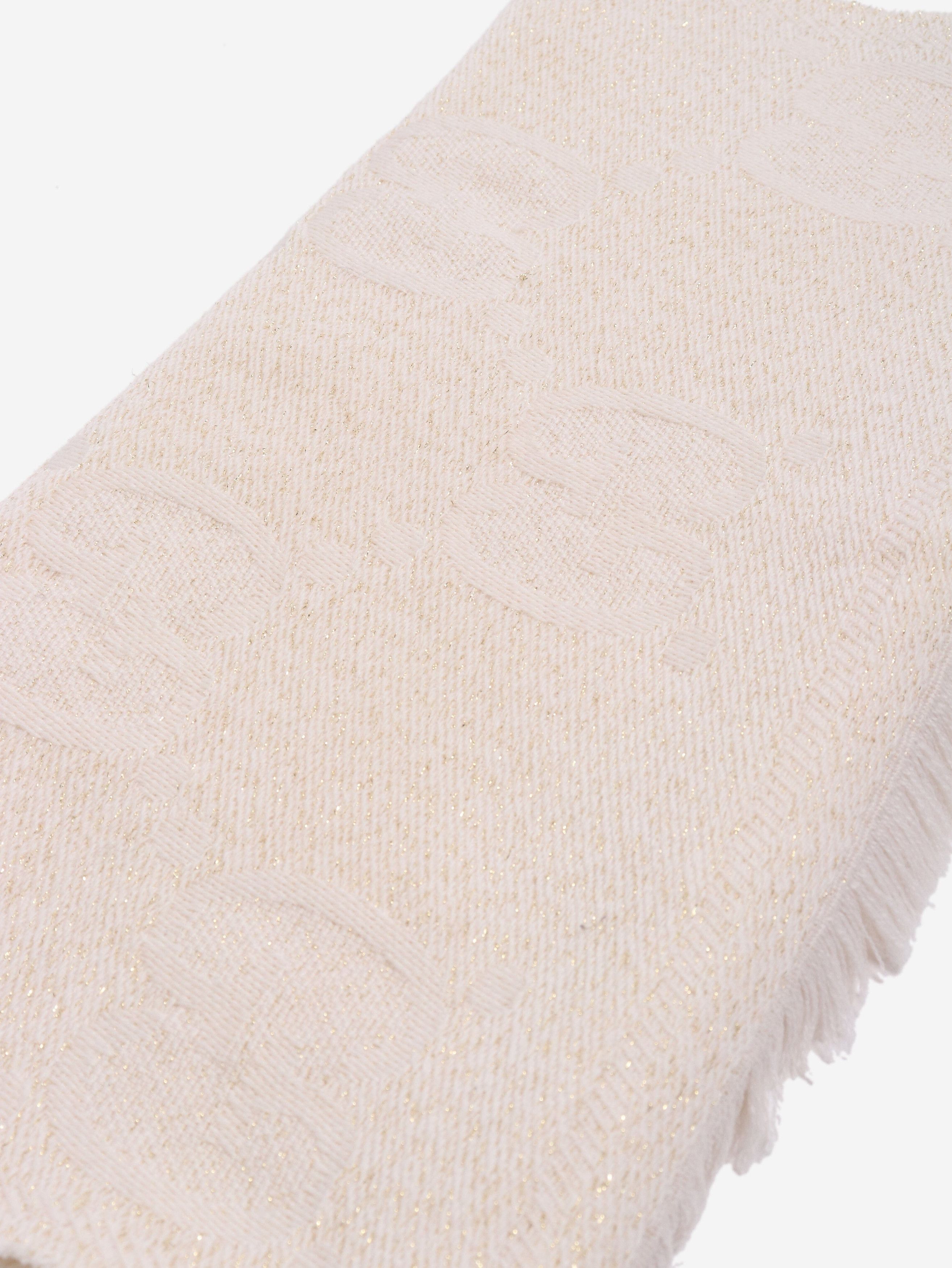 Gucci Cream monogram glittery scarf Size ONE SIZE - 4 Thumbnail