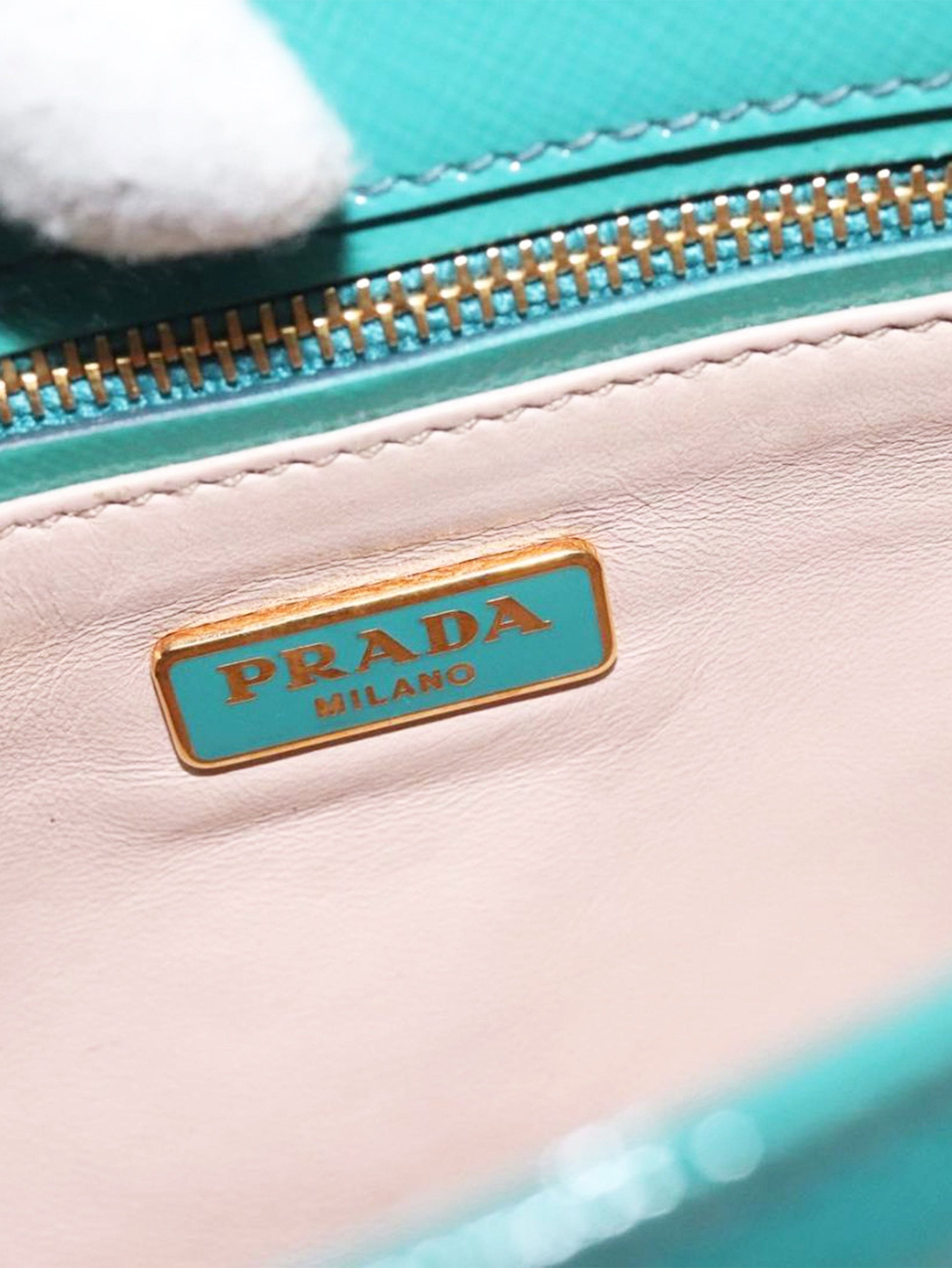 Prada Green patent Saffiano leather shoulder bag Size ONE SIZE - 17 Thumbnail