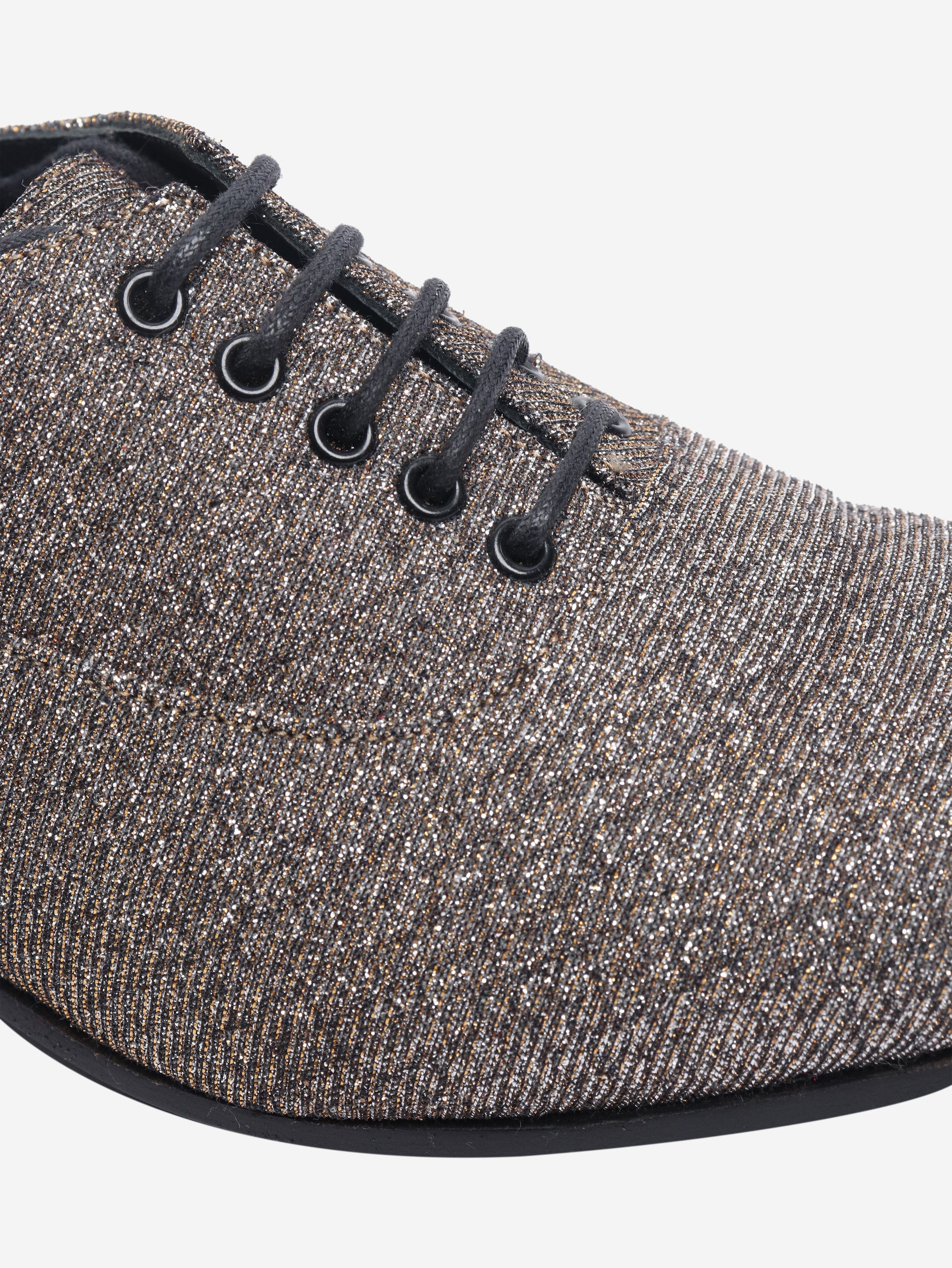 Other Gold glittery lace-up shoes - EU 38.5 Size US 7 / IT 37 - 5 Thumbnail