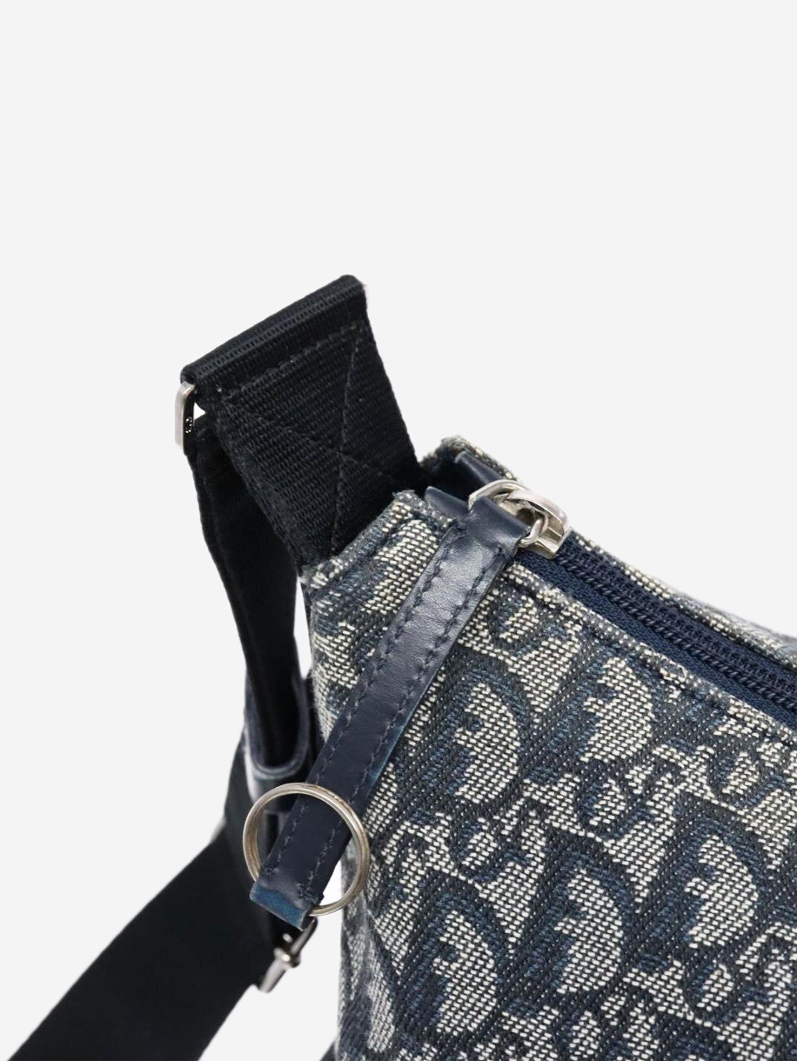 Dior Blue Trotter canvas shoulder bag Size ONE SIZE - 18 Thumbnail