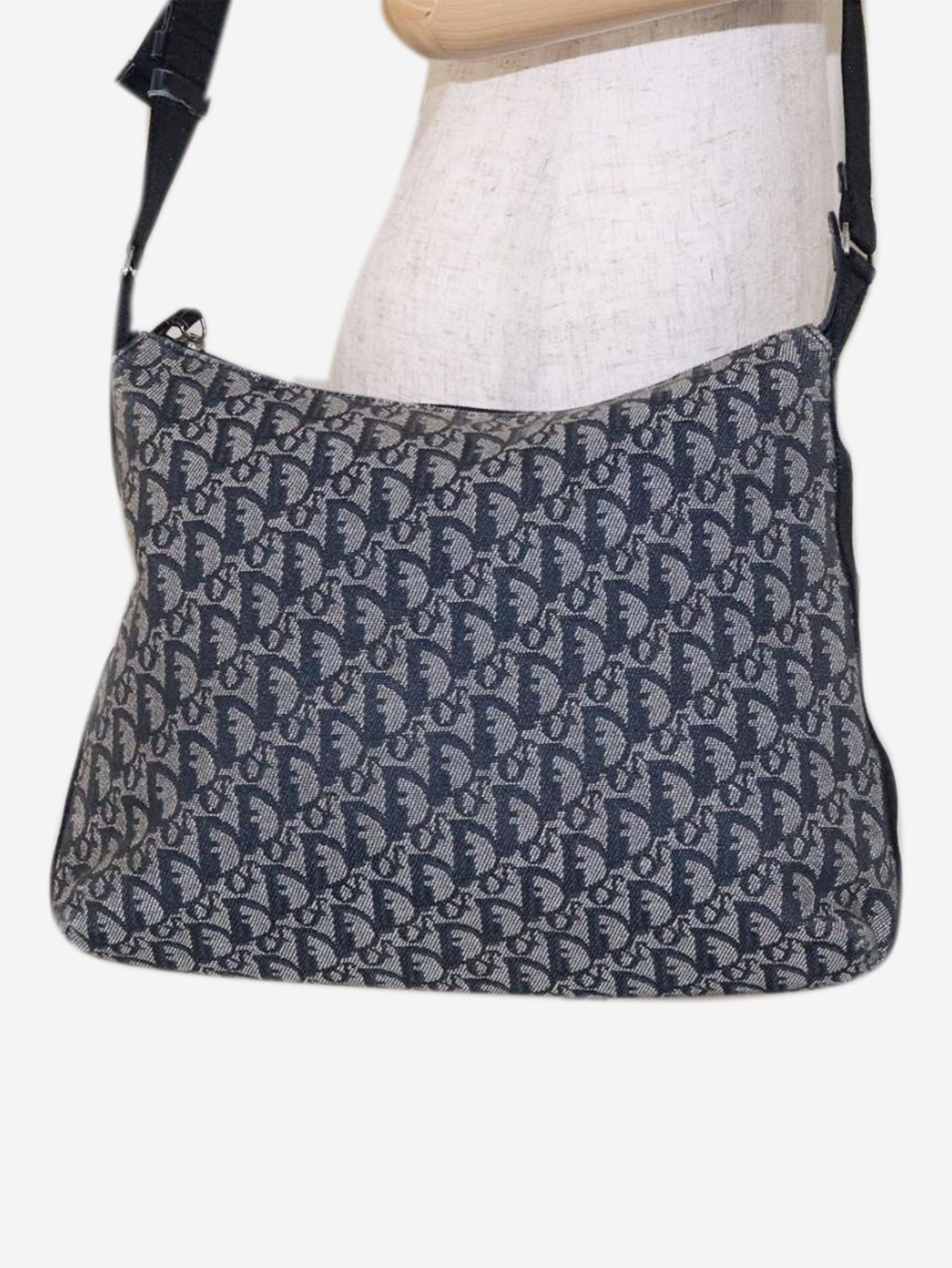 Dior Blue Trotter canvas shoulder bag Size ONE SIZE - 3 Thumbnail