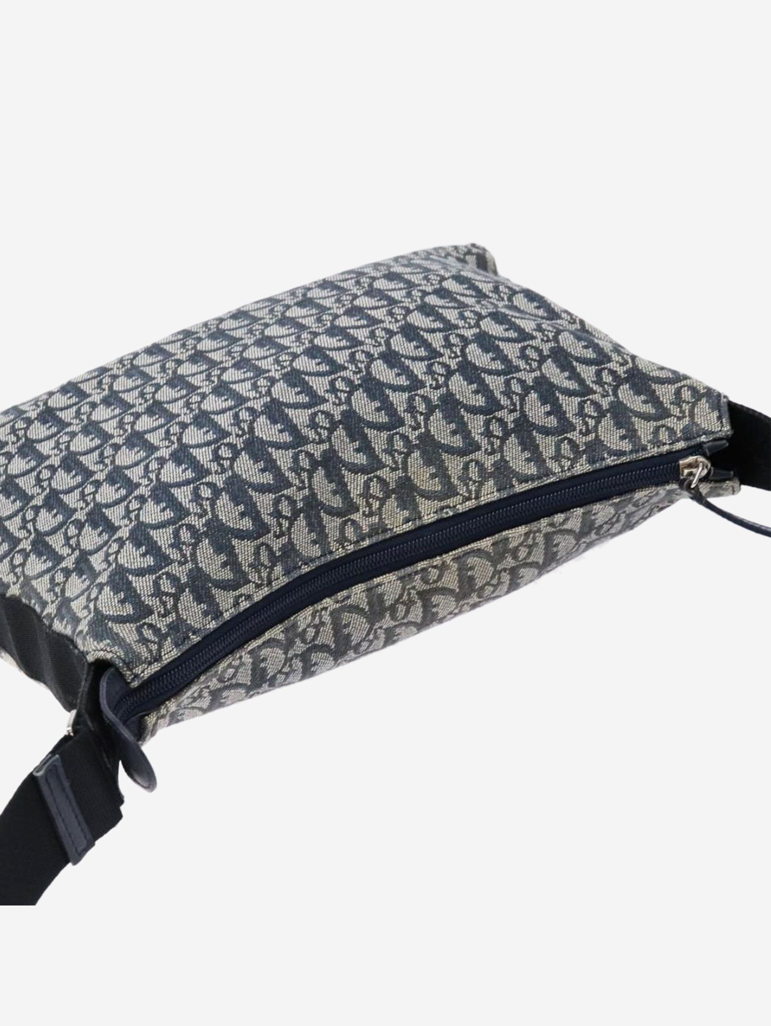 Dior Blue Trotter canvas shoulder bag Size ONE SIZE - 7 Thumbnail