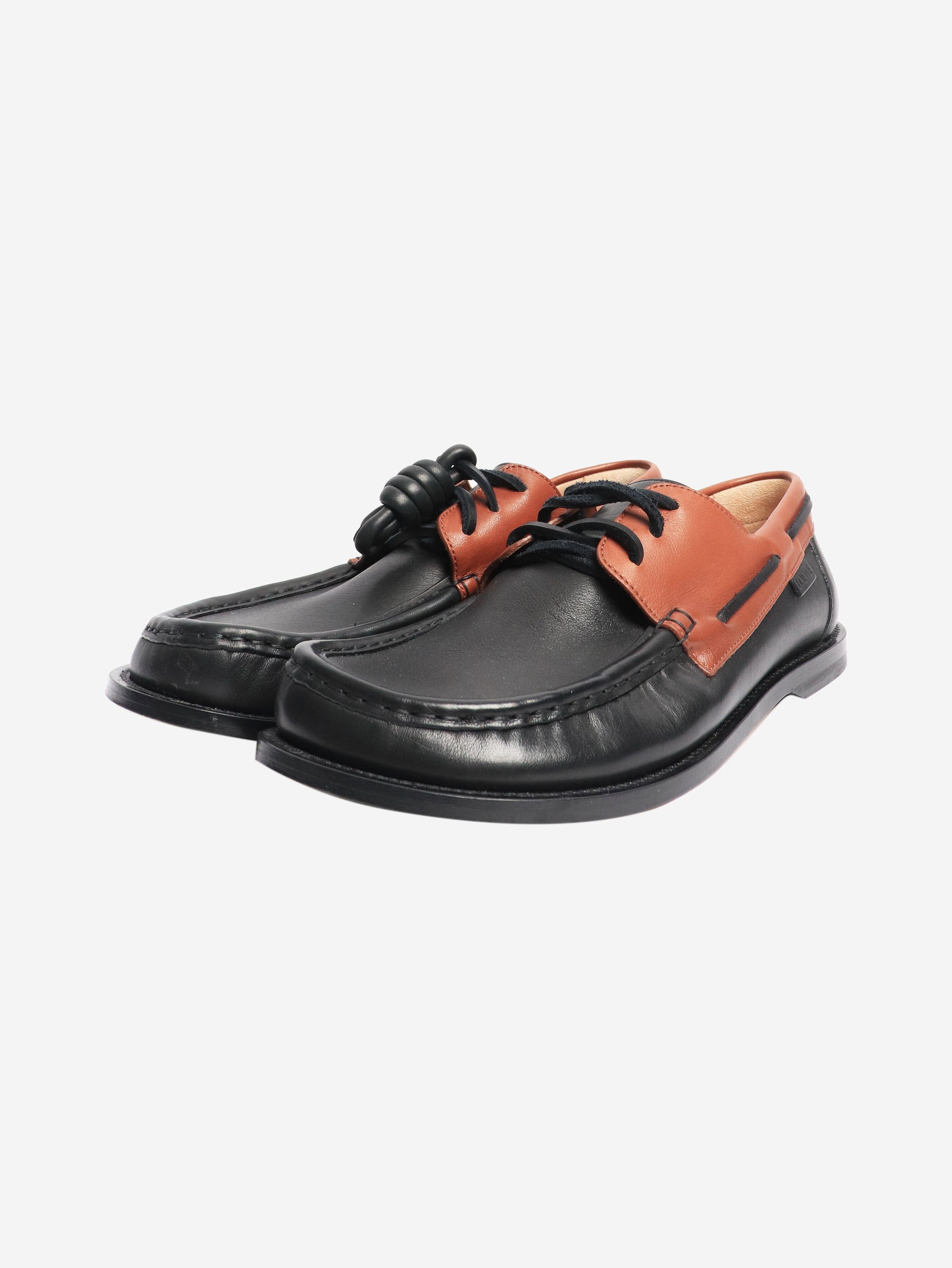 Loewe Black Campo boat shoes - EU 39 Size US 8 / IT 38 - 2 Thumbnail