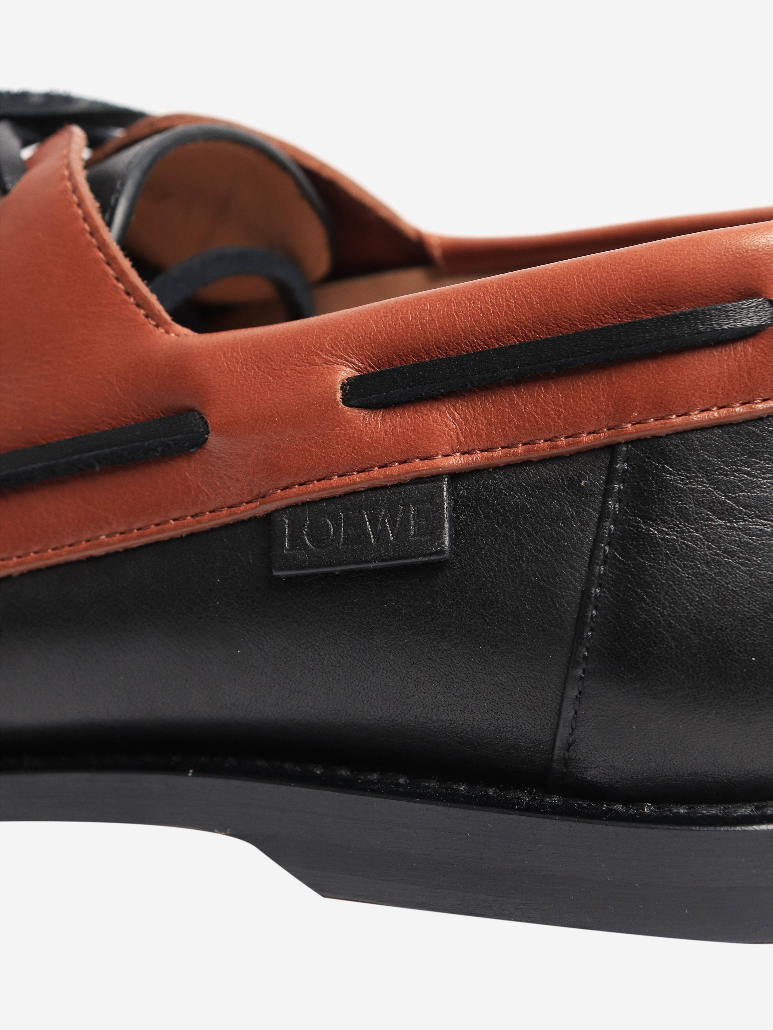 Loewe Black Campo boat shoes - EU 39 Size US 8 / IT 38 - 3 Thumbnail