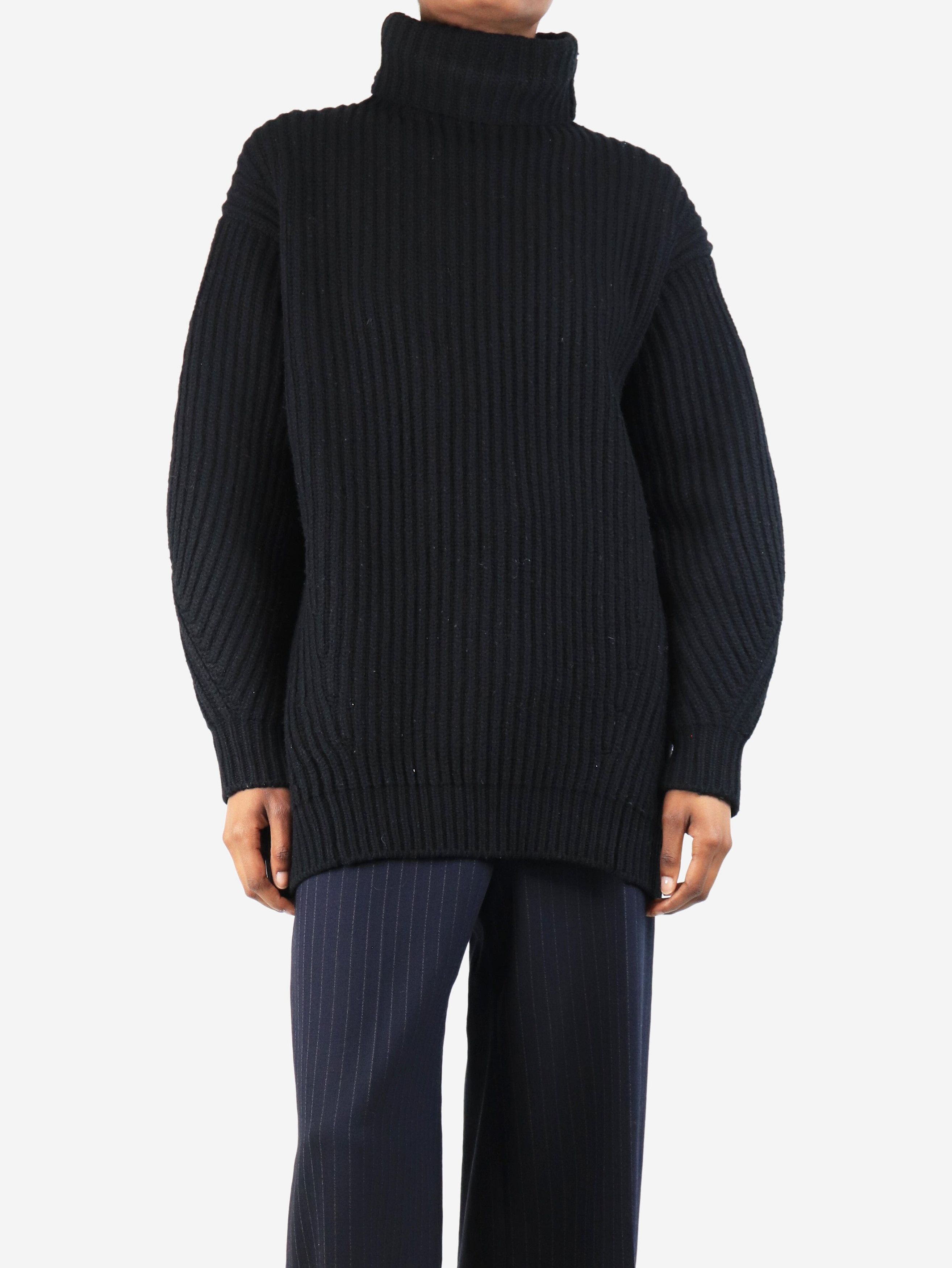 Acne Studios Black chunky knit jumper - XS Size XS / US 0-2 / IT 36-38 - 2 Thumbnail