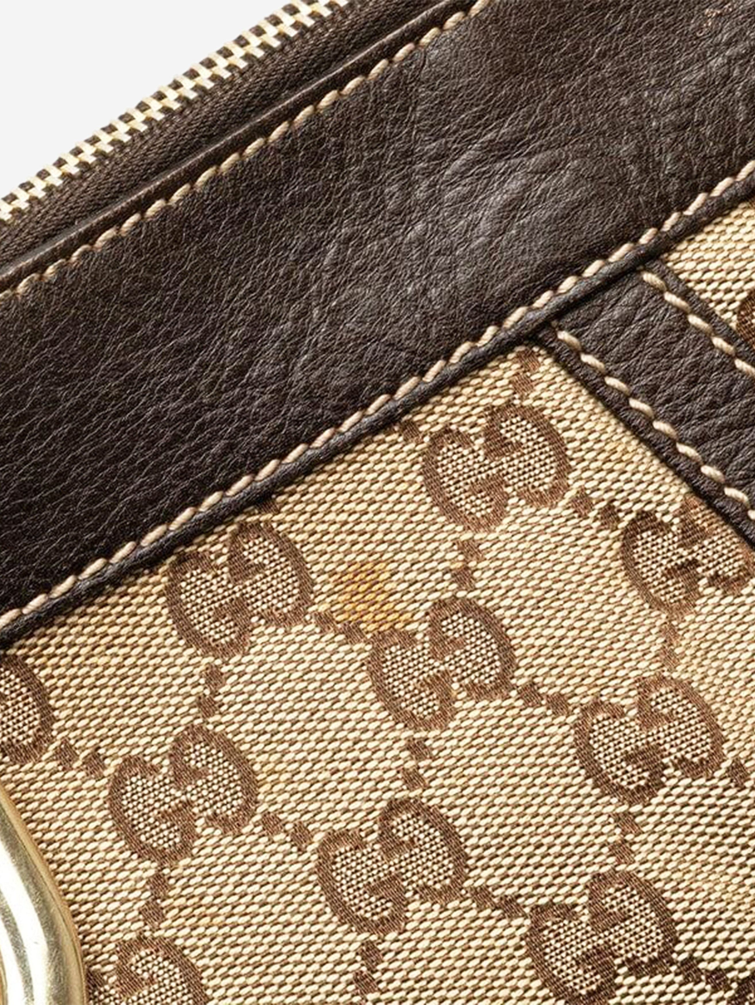 Gucci Brown Abbey GG canvas shoulder bag Size ONE SIZE - 10 Thumbnail