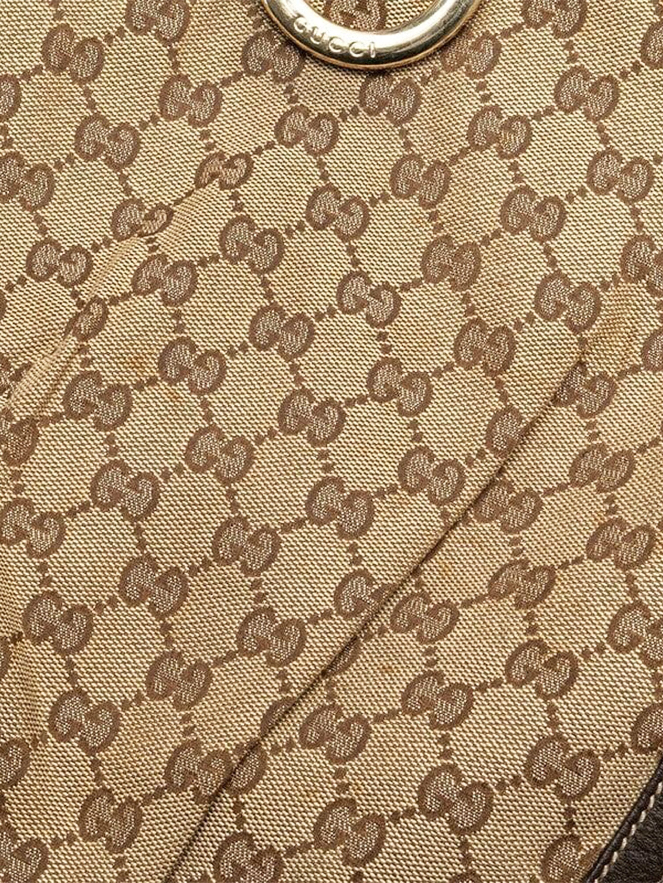 Gucci Brown Abbey GG canvas shoulder bag Size ONE SIZE - 9 Thumbnail