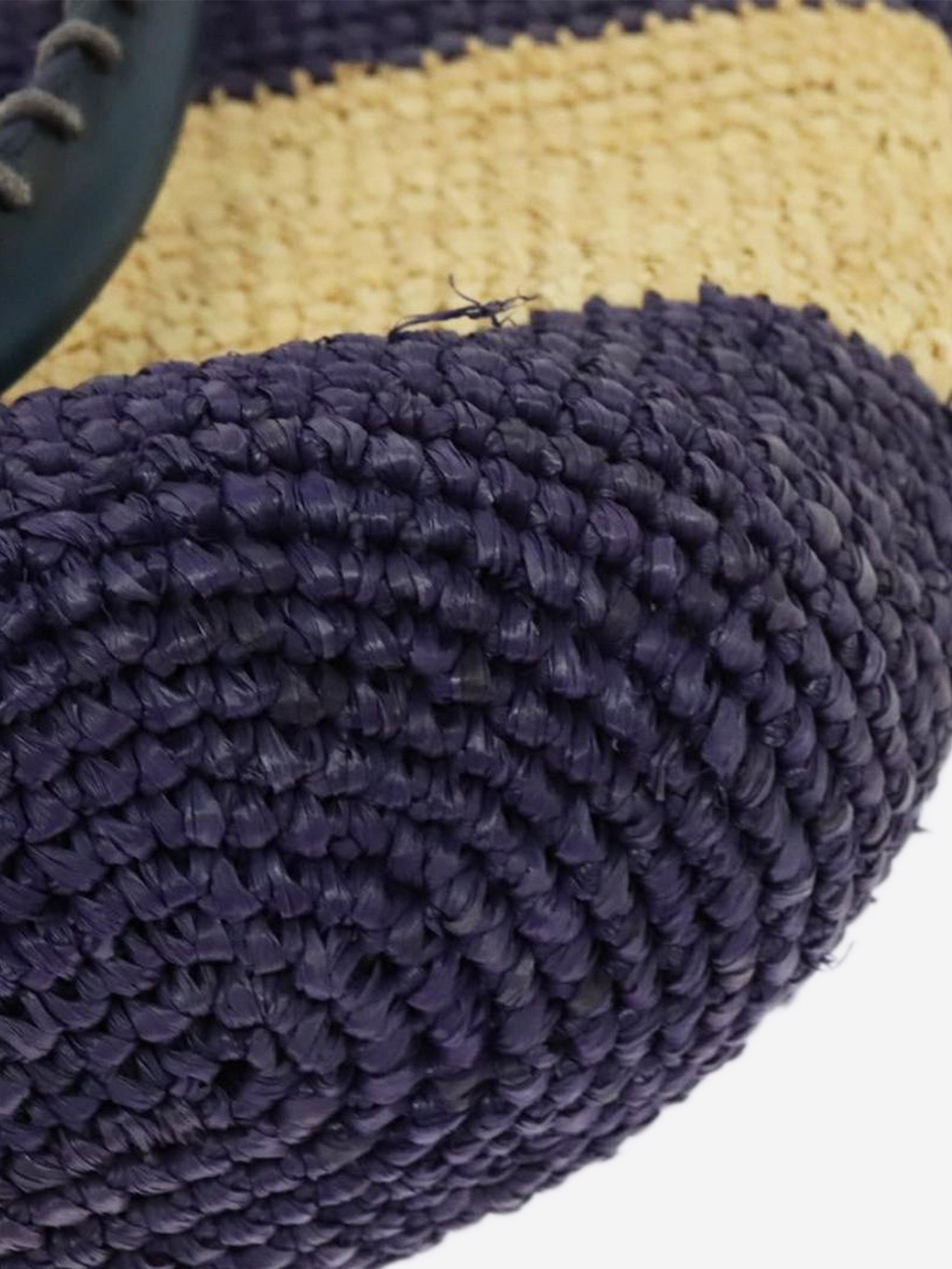 Balenciaga Purple and beige Panier XS raffia tote bag Size ONE SIZE - 14 Thumbnail
