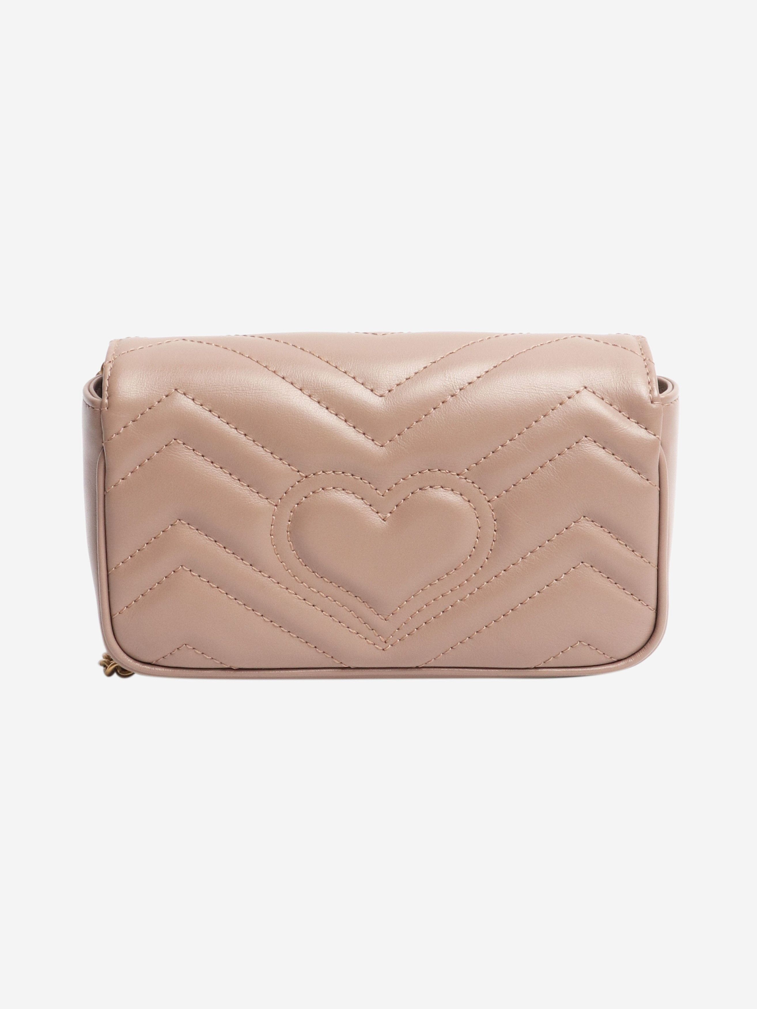 Gucci Taupe GG Marmont mini bag Size ONE SIZE - 3 Thumbnail